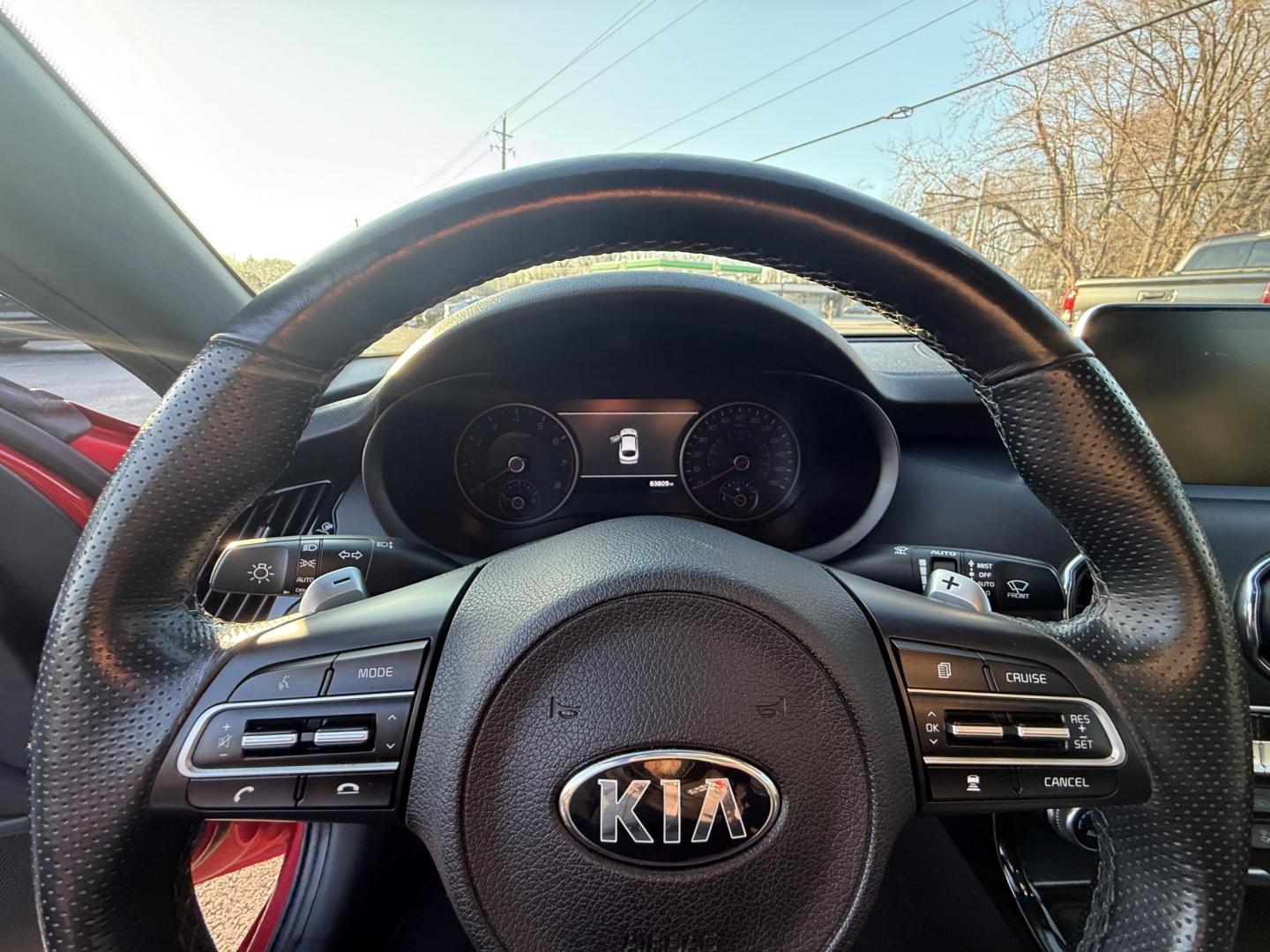 2019 Red /Black Kia Stinger GT1 AWD (KNAE45LC5K6) with an 3.3L V6 DOHC 24V Twin Turbo engine, Automatic transmission, located at 11115 Chardon Rd. , Chardon, OH, 44024, (440) 214-9705, 41.580246, -81.241943 - 2019 Kia Stinger GT1 AWD – Twin-Turbo Muscle Sedan with Luxury, Grip, and Jaw-Dropping Performance! This ferocious 2019 Kia Stinger GT1 AWD is a true sleeper that looks elegant but punches like a supercar! The heart-pounding 3.3L Twin-Turbo V6 engine unleashes massive torque through a lightning-f - Photo#16