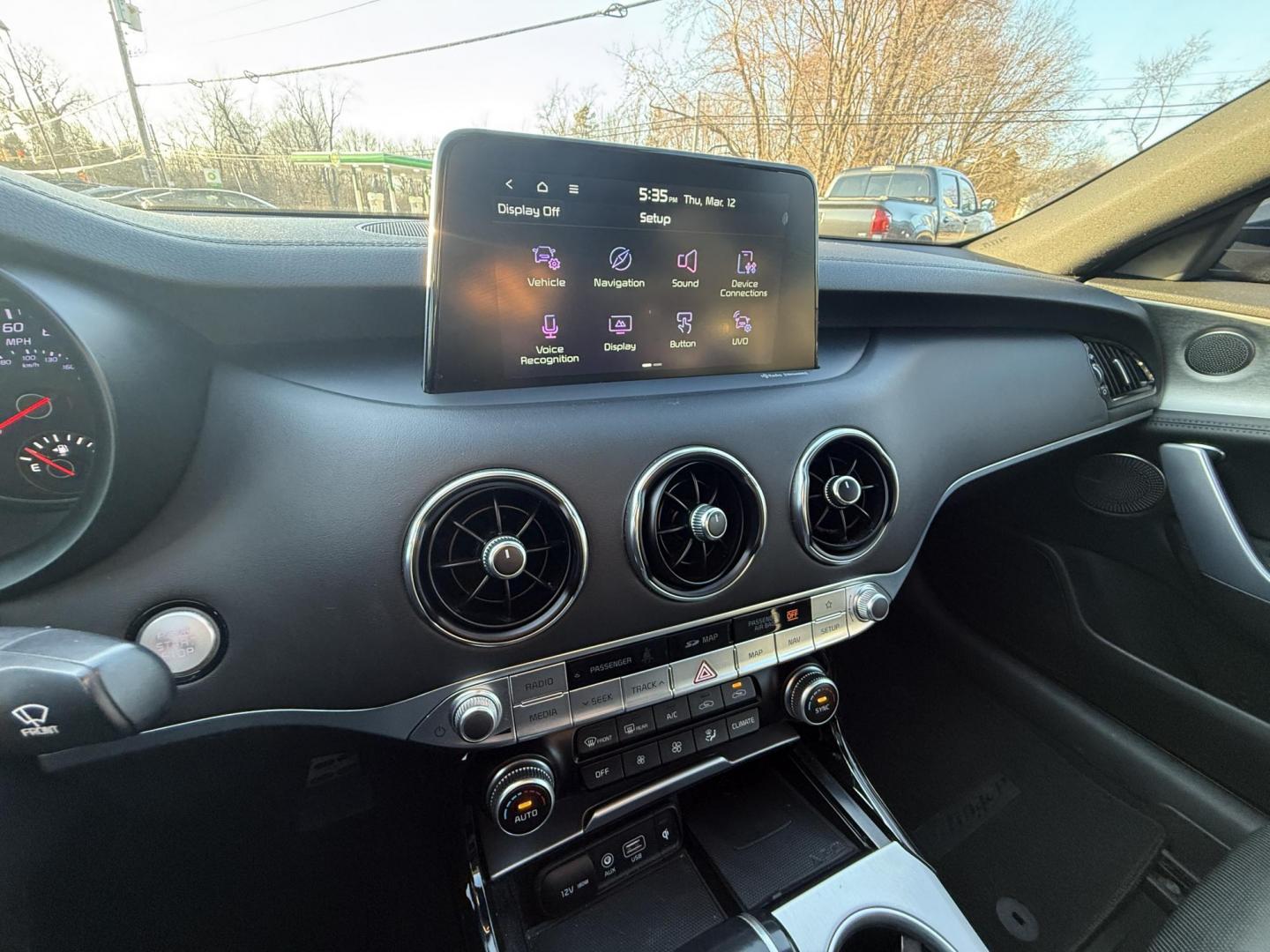 2019 Red /Black Kia Stinger GT1 AWD (KNAE45LC5K6) with an 3.3L V6 DOHC 24V Twin Turbo engine, Automatic transmission, located at 11115 Chardon Rd. , Chardon, OH, 44024, (440) 214-9705, 41.580246, -81.241943 - 2019 Kia Stinger GT1 AWD – Twin-Turbo Muscle Sedan with Luxury, Grip, and Jaw-Dropping Performance! This ferocious 2019 Kia Stinger GT1 AWD is a true sleeper that looks elegant but punches like a supercar! The heart-pounding 3.3L Twin-Turbo V6 engine unleashes massive torque through a lightning-f - Photo#19