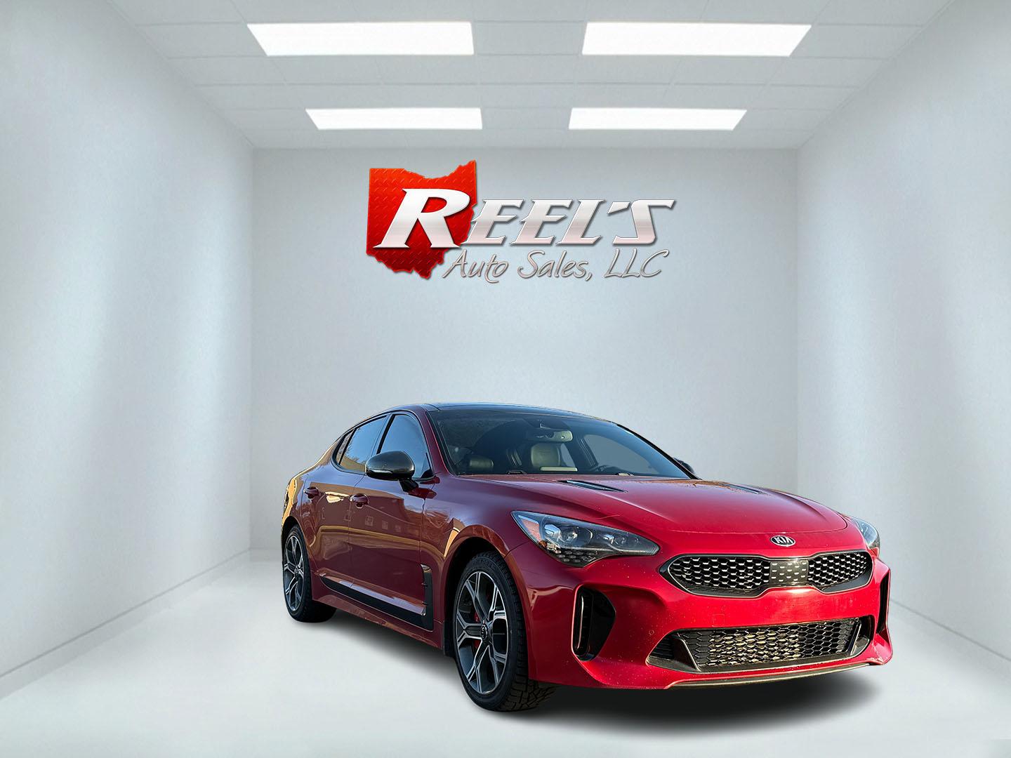 2019 Red /Black Kia Stinger GT1 AWD (KNAE45LC5K6) with an 3.3L V6 DOHC 24V Twin Turbo engine, Automatic transmission, located at 11115 Chardon Rd. , Chardon, OH, 44024, (440) 214-9705, 41.580246, -81.241943 - 2019 Kia Stinger GT1 AWD – Twin-Turbo Muscle Sedan with Luxury, Grip, and Jaw-Dropping Performance! This ferocious 2019 Kia Stinger GT1 AWD is a true sleeper that looks elegant but punches like a supercar! The heart-pounding 3.3L Twin-Turbo V6 engine unleashes massive torque through a lightning-f - Photo#3