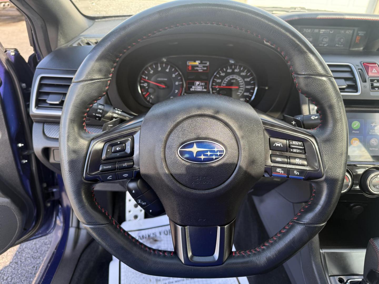 2021 Blue /Black Subaru WRX Premium CVT (JF1VA1F69M8) with an 2.0L H4 DOHC 16V Turbo engine, Automatic transmission, located at 547 E. Main St., Orwell, OH, 44076, (440) 437-5893, 41.535435, -80.847855 - 2021 Subaru WRX – Turbocharged Rally-Bred Performance with All-Weather Grip and Loaded Sport Features! This 2021 Subaru WRX is pure driving excitement wrapped in legendary Subaru toughness! The heart-pounding 2.0L H4 Turbocharged engine unleashes 268 HP and rockets you from 0-60 in just 5.5 secon - Photo#12