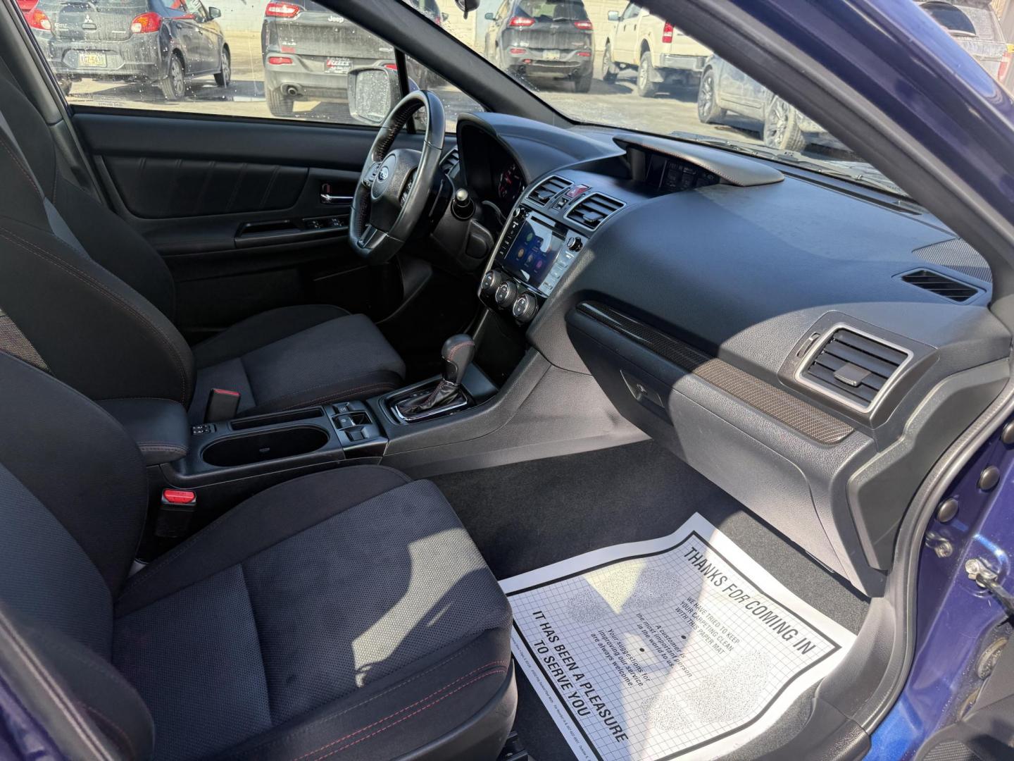 2021 Blue /Black Subaru WRX Premium CVT (JF1VA1F69M8) with an 2.0L H4 DOHC 16V Turbo engine, Automatic transmission, located at 547 E. Main St., Orwell, OH, 44076, (440) 437-5893, 41.535435, -80.847855 - 2021 Subaru WRX – Turbocharged Rally-Bred Performance with All-Weather Grip and Loaded Sport Features! This 2021 Subaru WRX is pure driving excitement wrapped in legendary Subaru toughness! The heart-pounding 2.0L H4 Turbocharged engine unleashes 268 HP and rockets you from 0-60 in just 5.5 secon - Photo#41