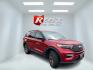 2023 Red /Black Ford Explorer XLT AWD (1FMSK8DH1PG) with an 2.3L I4 DOHC 16V Turbo engine, Automatic transmission, located at 11115 Chardon Rd. , Chardon, OH, 44024, (440) 214-9705, 41.580246, -81.241943- Photo#3