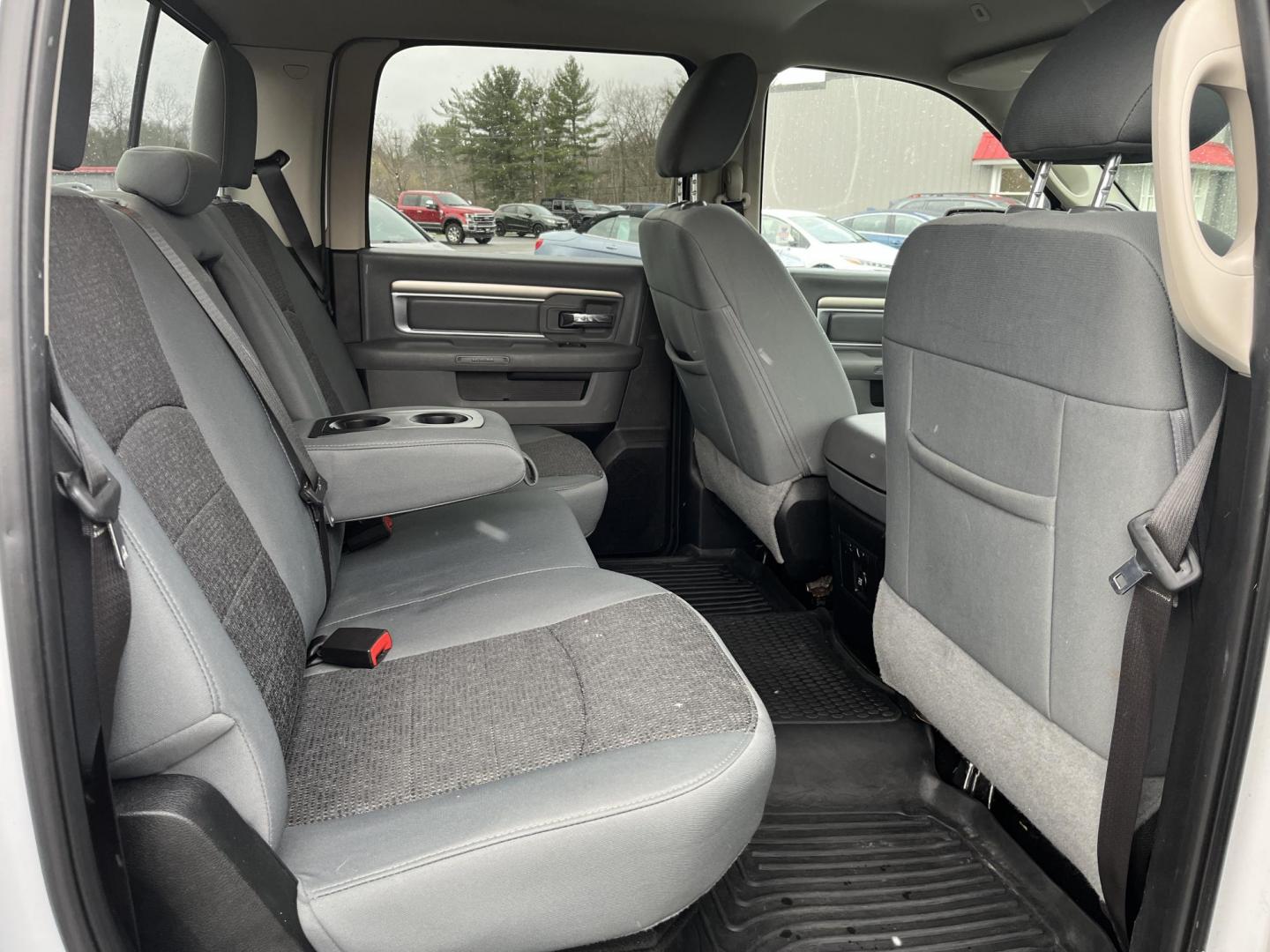 2018 White /Black RAM 1500 Big Horn Crew Cab SWB 4WD (1C6RR7LT4JS) with an 5.7L V8 OHV 16V engine, Automatic transmission, located at 547 E. Main St., Orwell, OH, 44076, (440) 437-5893, 41.535435, -80.847855 - 2018 Ram 1500 Big Horn Crew Cab 4WD – HEMI-Powered Workhorse with Premium Touches and Serious Towing Muscle! This 2018 Ram 1500 Big Horn Crew Cab 4WD is the perfect full-size truck that blends everyday comfort, tough capability, and modern tech! Powered by the legendary 5.7L HEMI V8 engine paired - Photo#29