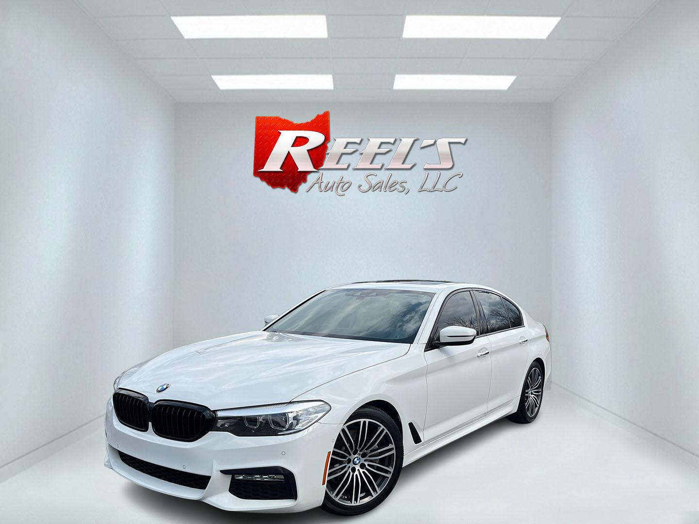 2018 White /Gray BMW 5-Series 540i xDrive (WBAJE7C56JW) with an 3.0L I6 DOHC 24V Turbo engine, Automatic transmission, located at 547 E. Main St., Orwell, OH, 44076, (440) 437-5893, 41.535435, -80.847855 - 2018 BMW 540i xDrive – Sporty Luxury Sedan with Turbo Power and Loaded M Sport Package! This outstanding 2018 BMW 540i xDrive is the perfect blend of thrilling performance, all-weather confidence, and premium luxury! Powered by a silky-smooth 3.0L Turbocharged inline-6 engine paired with an ultra - Photo#0