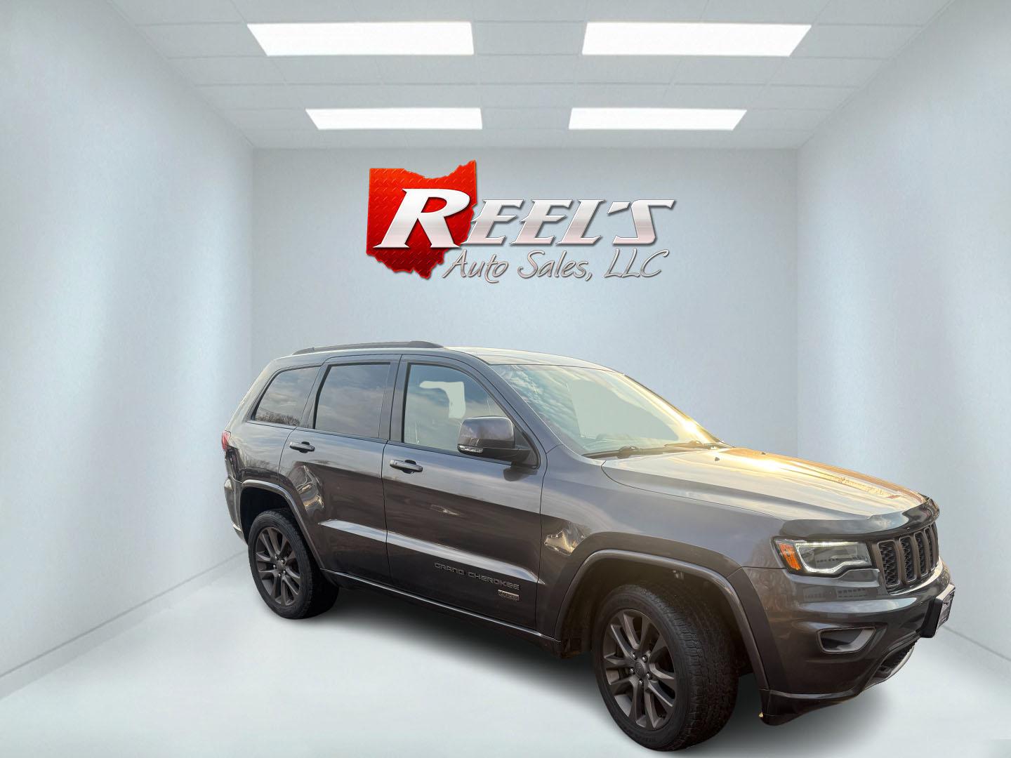 2017 Gray /Black Jeep Grand Cherokee Limited 4WD (1C4RJFBG0HC) with an 3.6L V6 DOHC 24V engine, Automatic transmission, located at 547 E. Main St., Orwell, OH, 44076, (440) 437-5893, 41.535435, -80.847855 - 2017 Jeep Grand Cherokee Limited 4WD 75th Anniversary Edition – Premium, Loaded, and Ready for Any Adventure! This special 2017 Jeep Grand Cherokee Limited 4WD 75th Anniversary Edition is a standout example of Jeep luxury and capability! Powered by the smooth 3.6L Pentastar V6 engine paired with - Photo#2