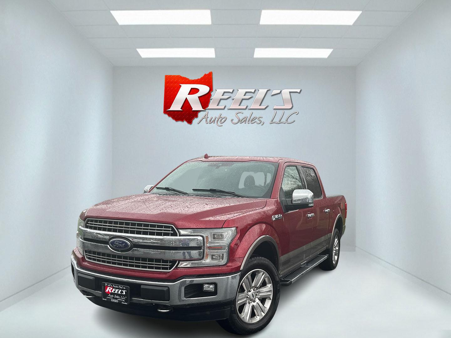 2018 Red /Black Ford F-150 Lariat SuperCrew 5.5-ft. Bed 4WD (1FTEW1EG6JF) with an 3.5L V6 Twin TURBO engine, Automatic transmission, located at 11115 Chardon Rd. , Chardon, OH, 44024, (440) 214-9705, 41.580246, -81.241943 - 2018 Ford F-150 Lariat Crew Cab 4WD – Loaded Luxury Truck with Twin-Turbo Power, FX4 Off-Road Package, and Massive Towing! This stunning 2018 Ford F-150 Lariat Crew Cab 4WD is one of the nicest used F-150s you’ll find — premium luxury meets serious capability! Powered by the potent 3.5L Twin- - Photo#0