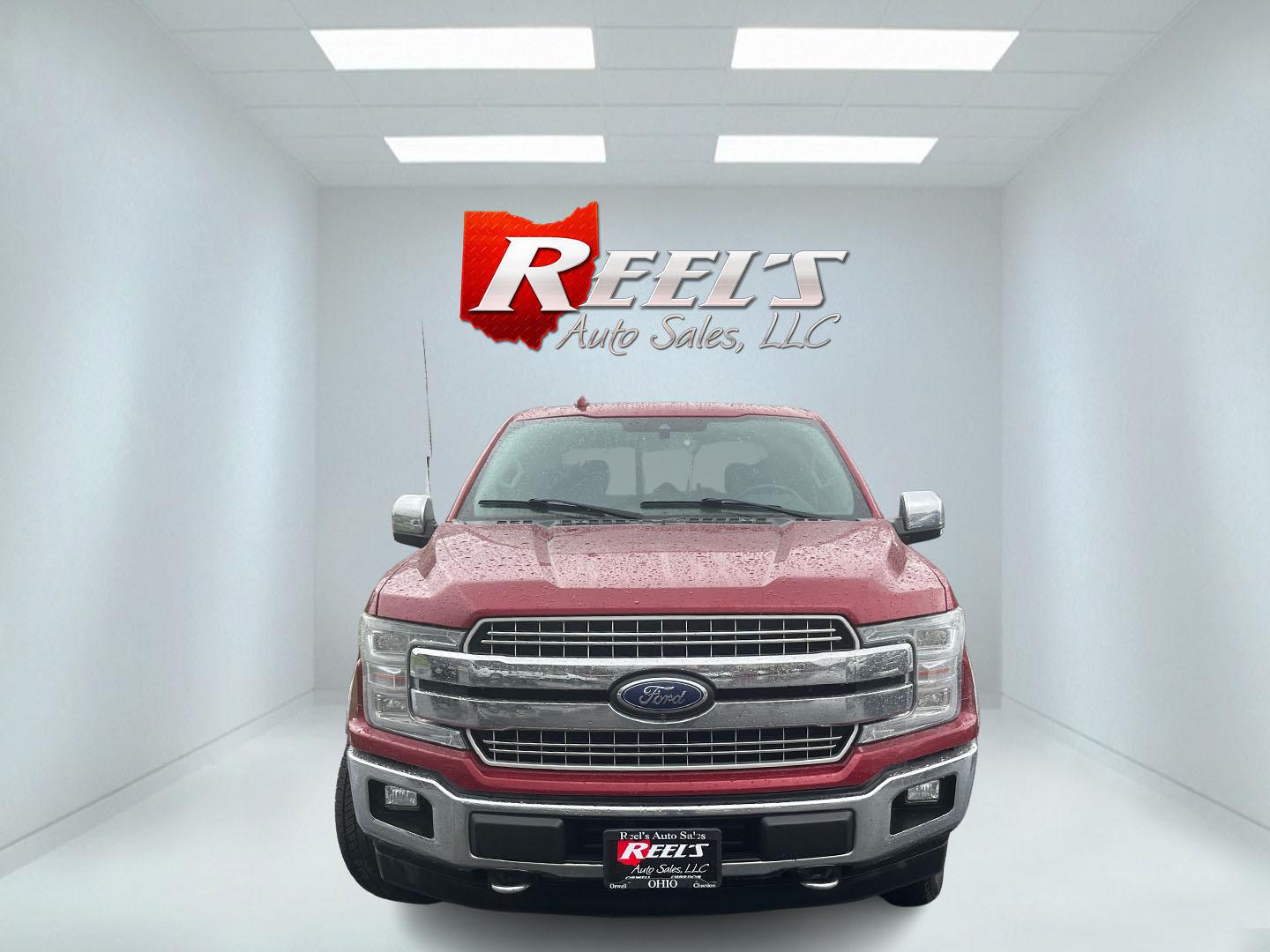 2018 Red /Black Ford F-150 Lariat SuperCrew 5.5-ft. Bed 4WD (1FTEW1EG6JF) with an 3.5L V6 Twin TURBO engine, Automatic transmission, located at 11115 Chardon Rd. , Chardon, OH, 44024, (440) 214-9705, 41.580246, -81.241943 - 2018 Ford F-150 Lariat Crew Cab 4WD – Loaded Luxury Truck with Twin-Turbo Power, FX4 Off-Road Package, and Massive Towing! This stunning 2018 Ford F-150 Lariat Crew Cab 4WD is one of the nicest used F-150s you’ll find — premium luxury meets serious capability! Powered by the potent 3.5L Twin- - Photo#1