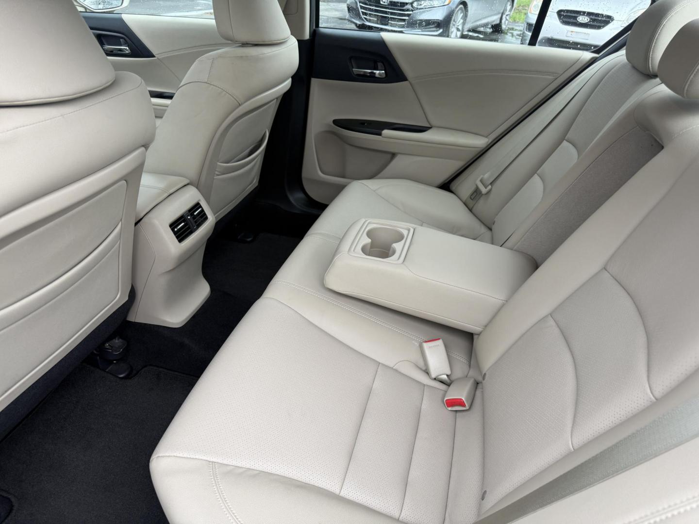 2013 Tan /Tan Honda Accord EX-L Sedan CVT (1HGCR2F81DA) with an 2.4L I4 DOHC 16V engine, Automatic transmission, located at 547 E. Main St., Orwell, OH, 44076, (440) 437-5893, 41.535435, -80.847855 - 2013 Honda Accord EX-L – Loaded Luxury Sedan with Advanced Safety and Outstanding Efficiency! This 2013 Honda Accord EX-L feels— premium, safe, and incredibly efficient! Powered by Honda’s smooth 2.4L I4 Earth Dreams engine, it delivers responsive performance while achieving an impressive 35 - Photo#24