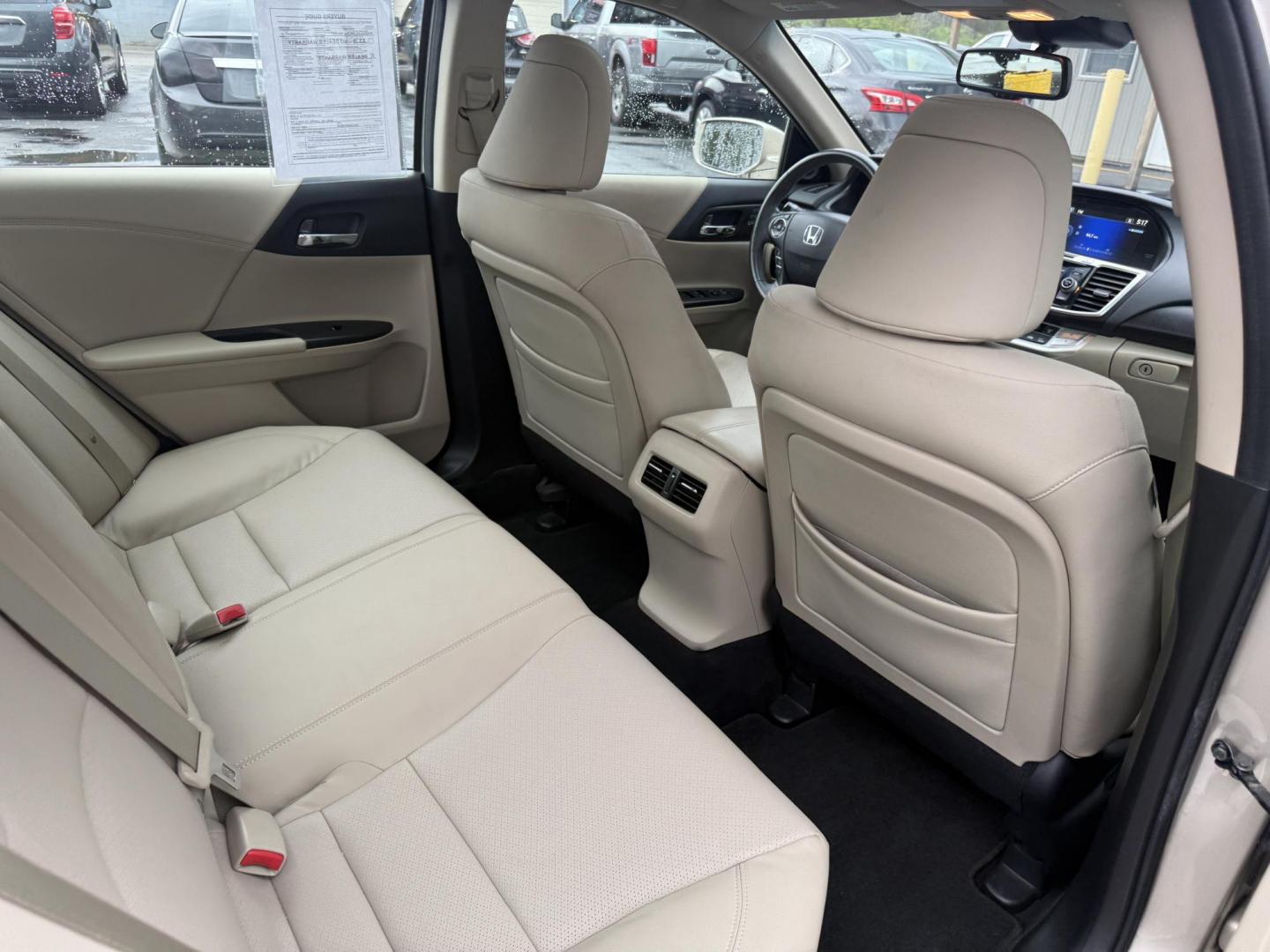 2013 Tan /Tan Honda Accord EX-L Sedan CVT (1HGCR2F81DA) with an 2.4L I4 DOHC 16V engine, Automatic transmission, located at 547 E. Main St., Orwell, OH, 44076, (440) 437-5893, 41.535435, -80.847855 - 2013 Honda Accord EX-L – Loaded Luxury Sedan with Advanced Safety and Outstanding Efficiency! This 2013 Honda Accord EX-L feels— premium, safe, and incredibly efficient! Powered by Honda’s smooth 2.4L I4 Earth Dreams engine, it delivers responsive performance while achieving an impressive 35 - Photo#40