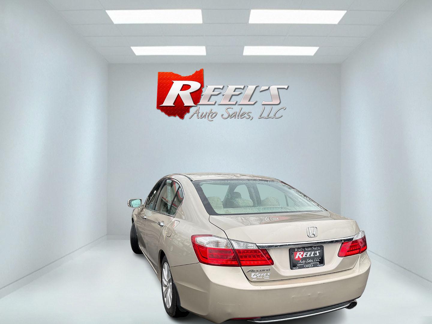 2013 Tan /Tan Honda Accord EX-L Sedan CVT (1HGCR2F81DA) with an 2.4L I4 DOHC 16V engine, Automatic transmission, located at 547 E. Main St., Orwell, OH, 44076, (440) 437-5893, 41.535435, -80.847855 - 2013 Honda Accord EX-L – Loaded Luxury Sedan with Advanced Safety and Outstanding Efficiency! This 2013 Honda Accord EX-L feels— premium, safe, and incredibly efficient! Powered by Honda’s smooth 2.4L I4 Earth Dreams engine, it delivers responsive performance while achieving an impressive 35 - Photo#33