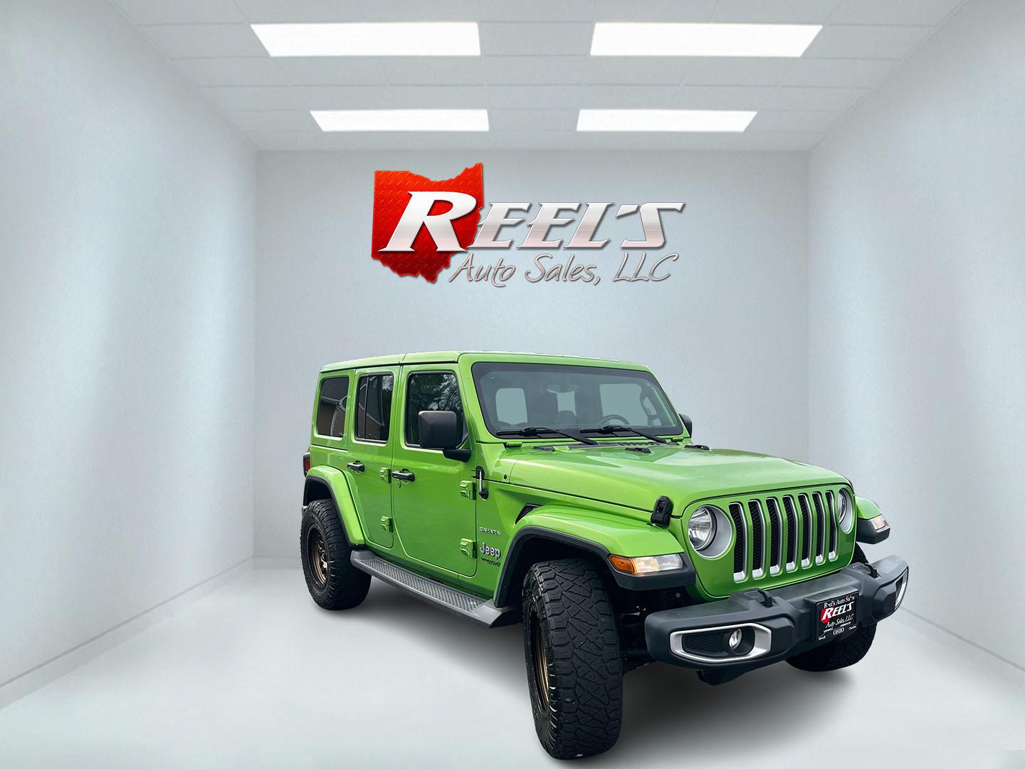 2018 Jeep Wrangler JK Unlimited Sahara (1C4HJXEG7JW) with an 3.6L V6 DOHC 24V FFV engine, 6A transmission, located at 547 E. Main St., Orwell, OH, 44076, (440) 437-5893, 41.535435, -80.847855 - Photo#2