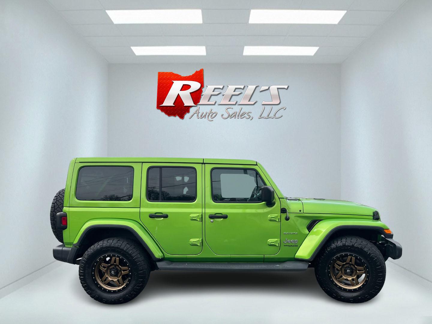 2018 Jeep Wrangler JK Unlimited Sahara (1C4HJXEG7JW) with an 3.6L V6 DOHC 24V FFV engine, 6A transmission, located at 547 E. Main St., Orwell, OH, 44076, (440) 437-5893, 41.535435, -80.847855 - Photo#5