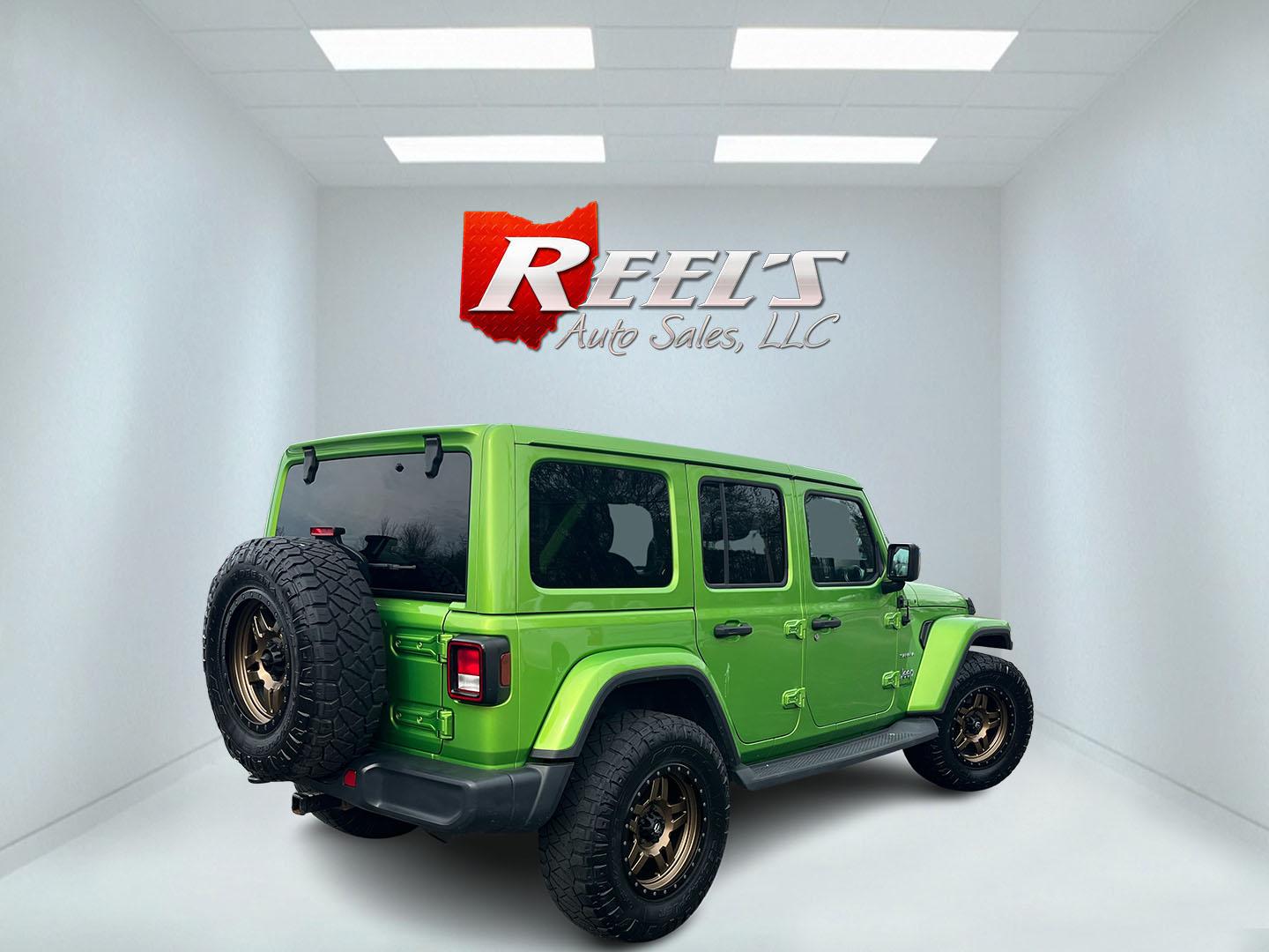 2018 Jeep Wrangler JK Unlimited Sahara (1C4HJXEG7JW) with an 3.6L V6 DOHC 24V FFV engine, 6A transmission, located at 547 E. Main St., Orwell, OH, 44076, (440) 437-5893, 41.535435, -80.847855 - Photo#6