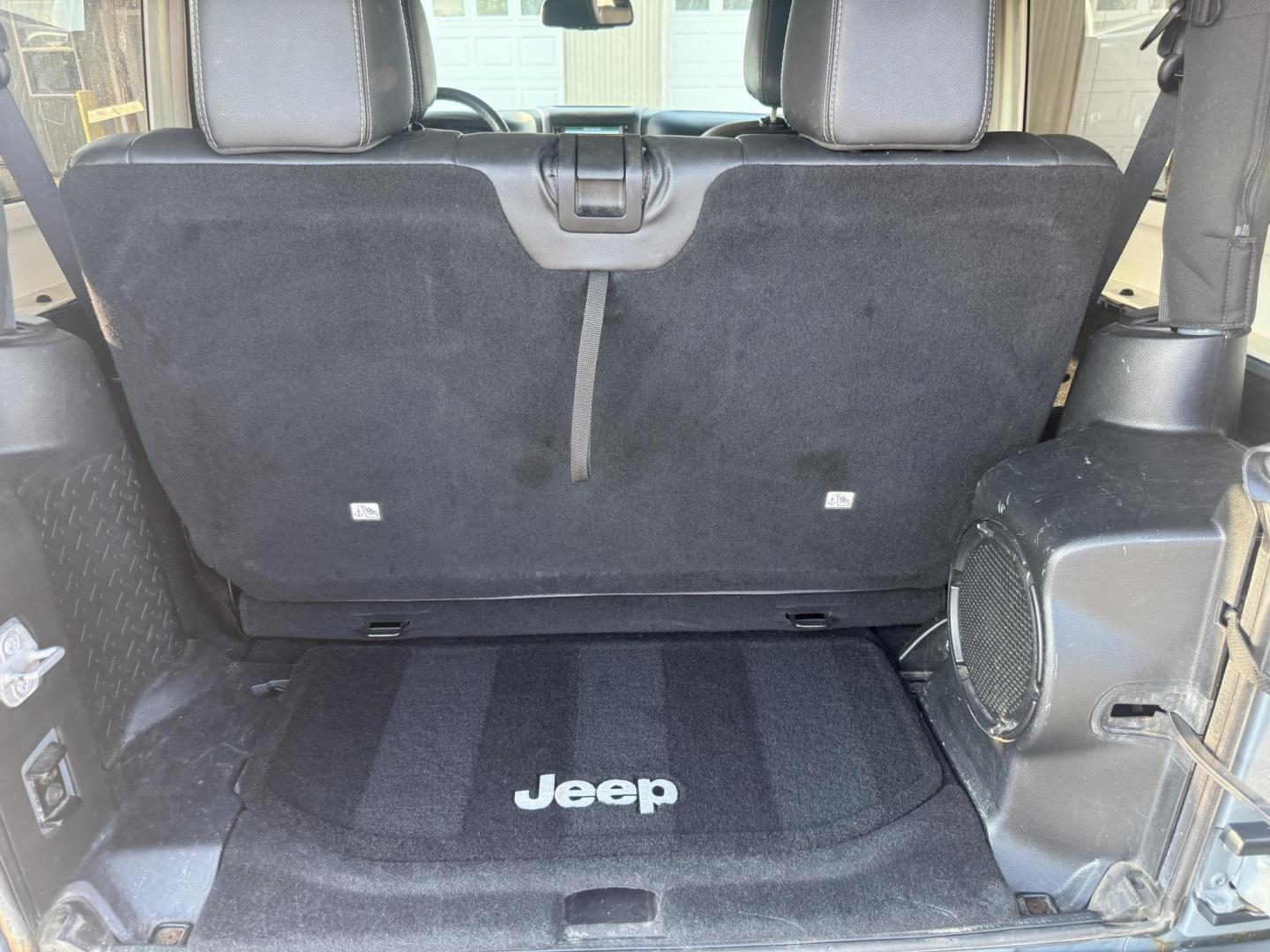 2014 Gray /Black Jeep Wrangler Sahara 4WD (1C4AJWBG6EL) with an 3.6L V6 DOHC 24V FFV engine, located at 547 E. Main St., Orwell, OH, 44076, (440) 437-5893, 41.535435, -80.847855 - Photo#21