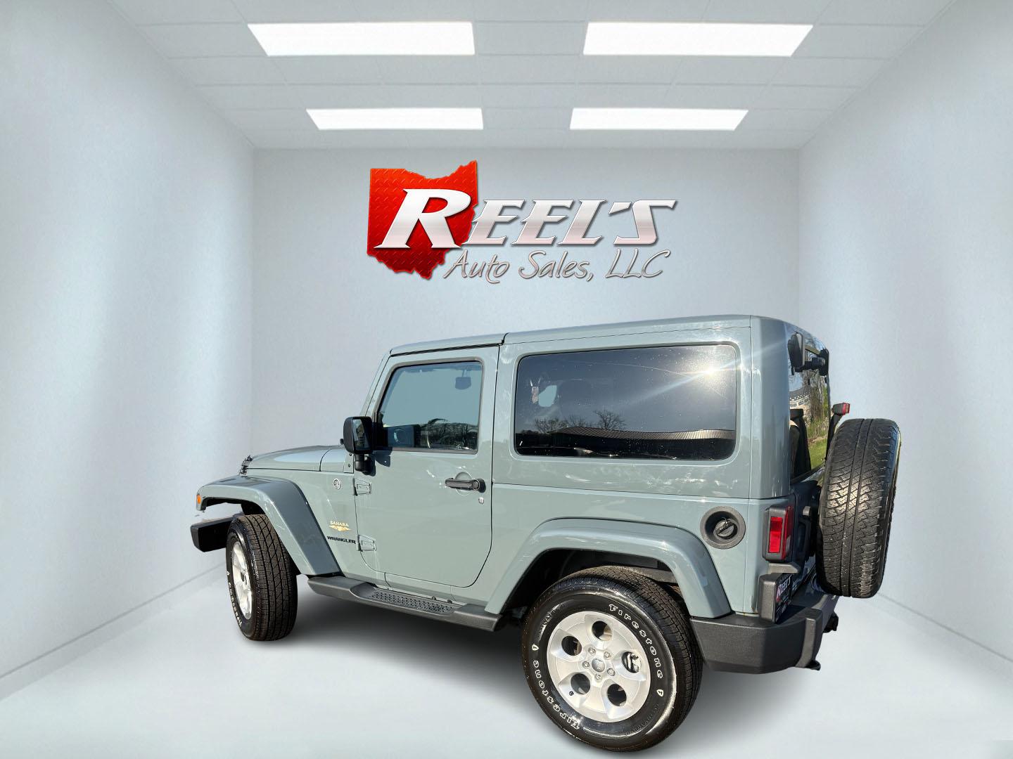 2014 Gray /Black Jeep Wrangler Sahara 4WD (1C4AJWBG6EL) with an 3.6L V6 DOHC 24V FFV engine, located at 547 E. Main St., Orwell, OH, 44076, (440) 437-5893, 41.535435, -80.847855 - Photo#28