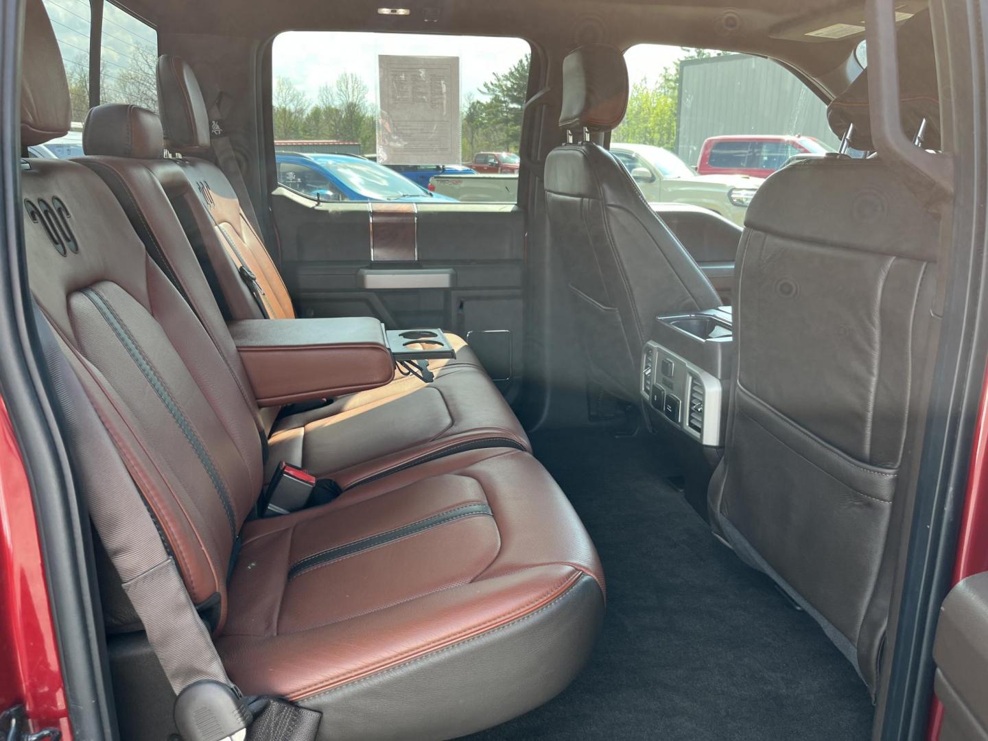2018 Red /Brown Ford F-150 King Ranch SuperCrew 6.5-ft. Bed 4WD (1FTFW1EGXJF) with an 3.5 V6 TWIN TURBO engine, Automatic transmission, located at 547 E. Main St., Orwell, OH, 44076, (440) 437-5893, 41.535435, -80.847855 - 2018 Ford F-150 King Ranch Crew Cab 6.5' Bed 4WD – Top-Tier Luxury Truck with Massive Towing Power! This loaded 2018 Ford F-150 King Ranch Crew Cab is a true standout — western luxury meets serious capability in one premium package! Powered by the potent 3.5L Twin-Turbo EcoBoost V6 engine paire - Photo#35