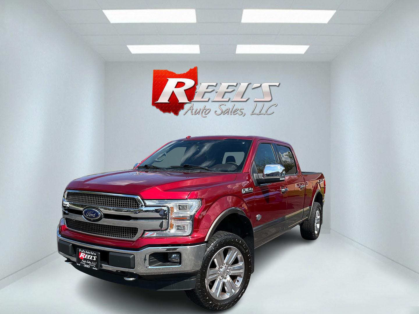 2018 Red /Brown Ford F-150 King Ranch SuperCrew 6.5-ft. Bed 4WD (1FTFW1EGXJF) with an 3.5 V6 TWIN TURBO engine, Automatic transmission, located at 547 E. Main St., Orwell, OH, 44076, (440) 437-5893, 41.535435, -80.847855 - 2018 Ford F-150 King Ranch Crew Cab 6.5' Bed 4WD – Top-Tier Luxury Truck with Massive Towing Power! This loaded 2018 Ford F-150 King Ranch Crew Cab is a true standout — western luxury meets serious capability in one premium package! Powered by the potent 3.5L Twin-Turbo EcoBoost V6 engine paire - Photo#0