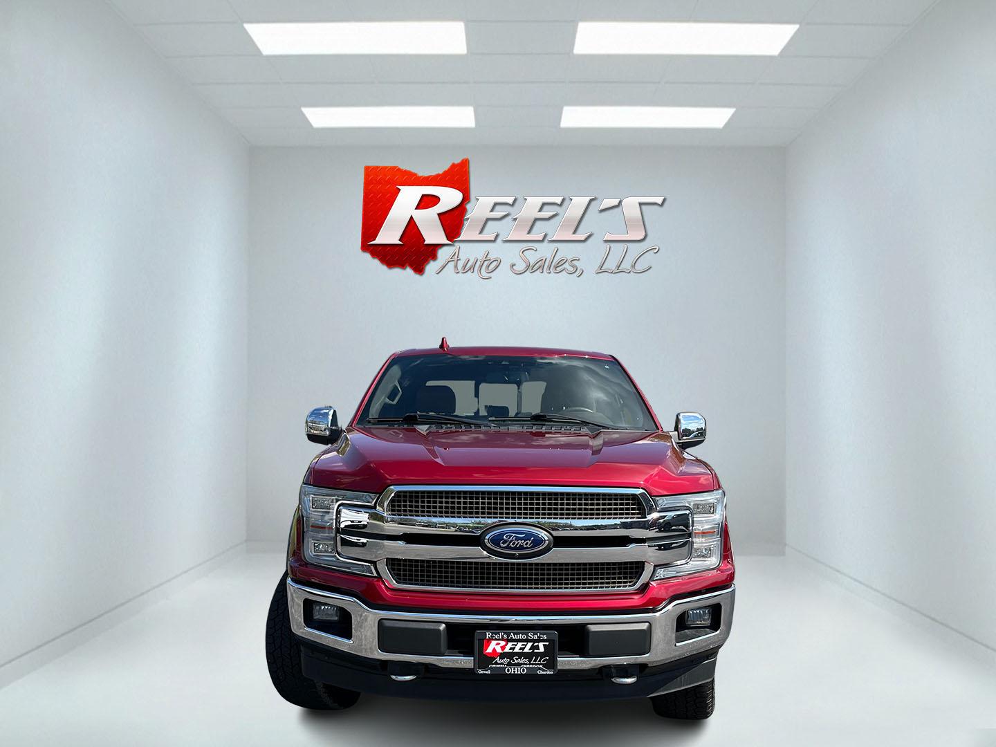 2018 Red /Brown Ford F-150 King Ranch SuperCrew 6.5-ft. Bed 4WD (1FTFW1EGXJF) with an 3.5 V6 TWIN TURBO engine, Automatic transmission, located at 547 E. Main St., Orwell, OH, 44076, (440) 437-5893, 41.535435, -80.847855 - 2018 Ford F-150 King Ranch Crew Cab 6.5' Bed 4WD – Top-Tier Luxury Truck with Massive Towing Power! This loaded 2018 Ford F-150 King Ranch Crew Cab is a true standout — western luxury meets serious capability in one premium package! Powered by the potent 3.5L Twin-Turbo EcoBoost V6 engine paire - Photo#1