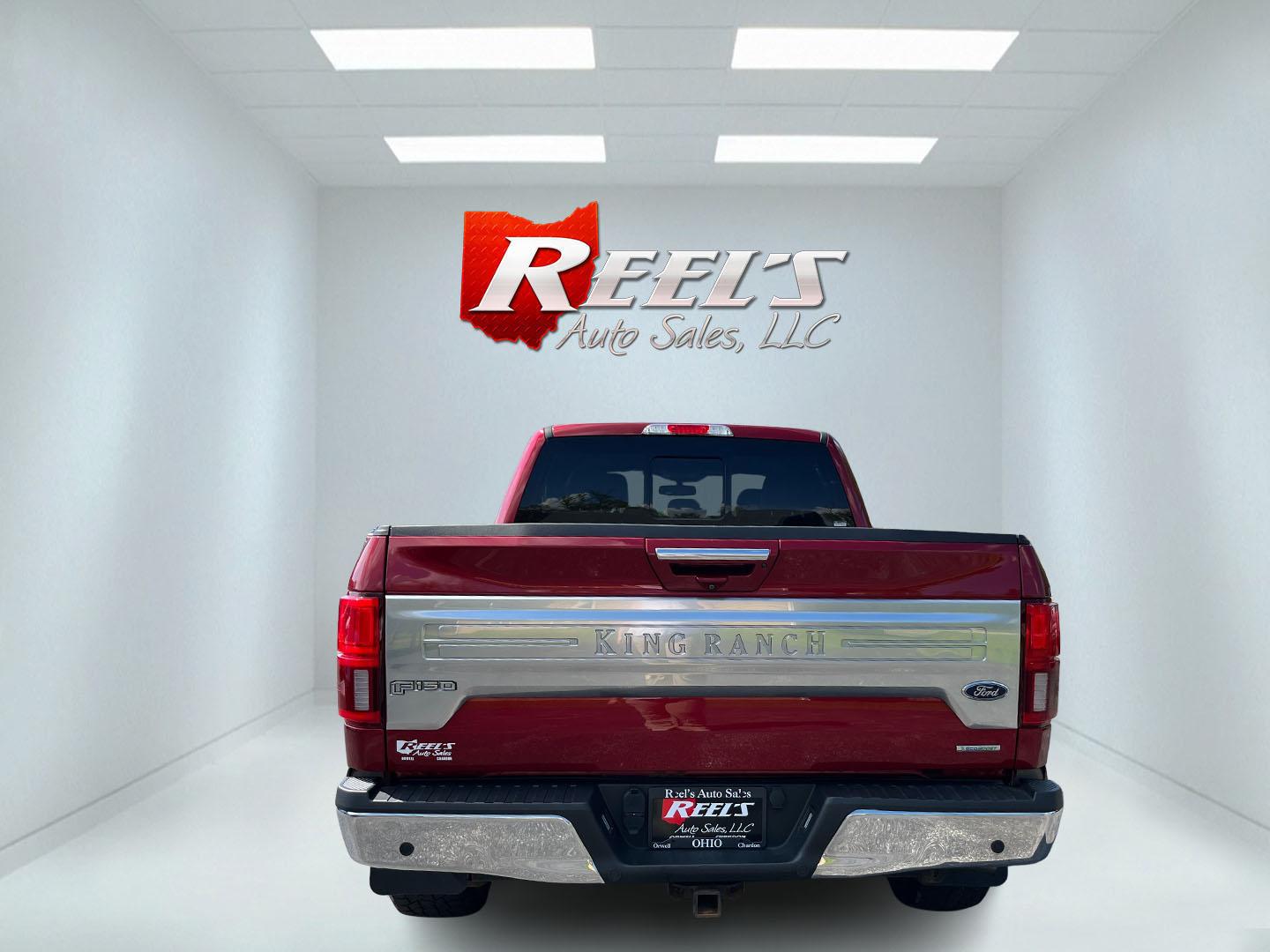 2018 Red /Brown Ford F-150 King Ranch SuperCrew 6.5-ft. Bed 4WD (1FTFW1EGXJF) with an 3.5 V6 TWIN TURBO engine, Automatic transmission, located at 547 E. Main St., Orwell, OH, 44076, (440) 437-5893, 41.535435, -80.847855 - 2018 Ford F-150 King Ranch Crew Cab 6.5' Bed 4WD – Top-Tier Luxury Truck with Massive Towing Power! This loaded 2018 Ford F-150 King Ranch Crew Cab is a true standout — western luxury meets serious capability in one premium package! Powered by the potent 3.5L Twin-Turbo EcoBoost V6 engine paire - Photo#8