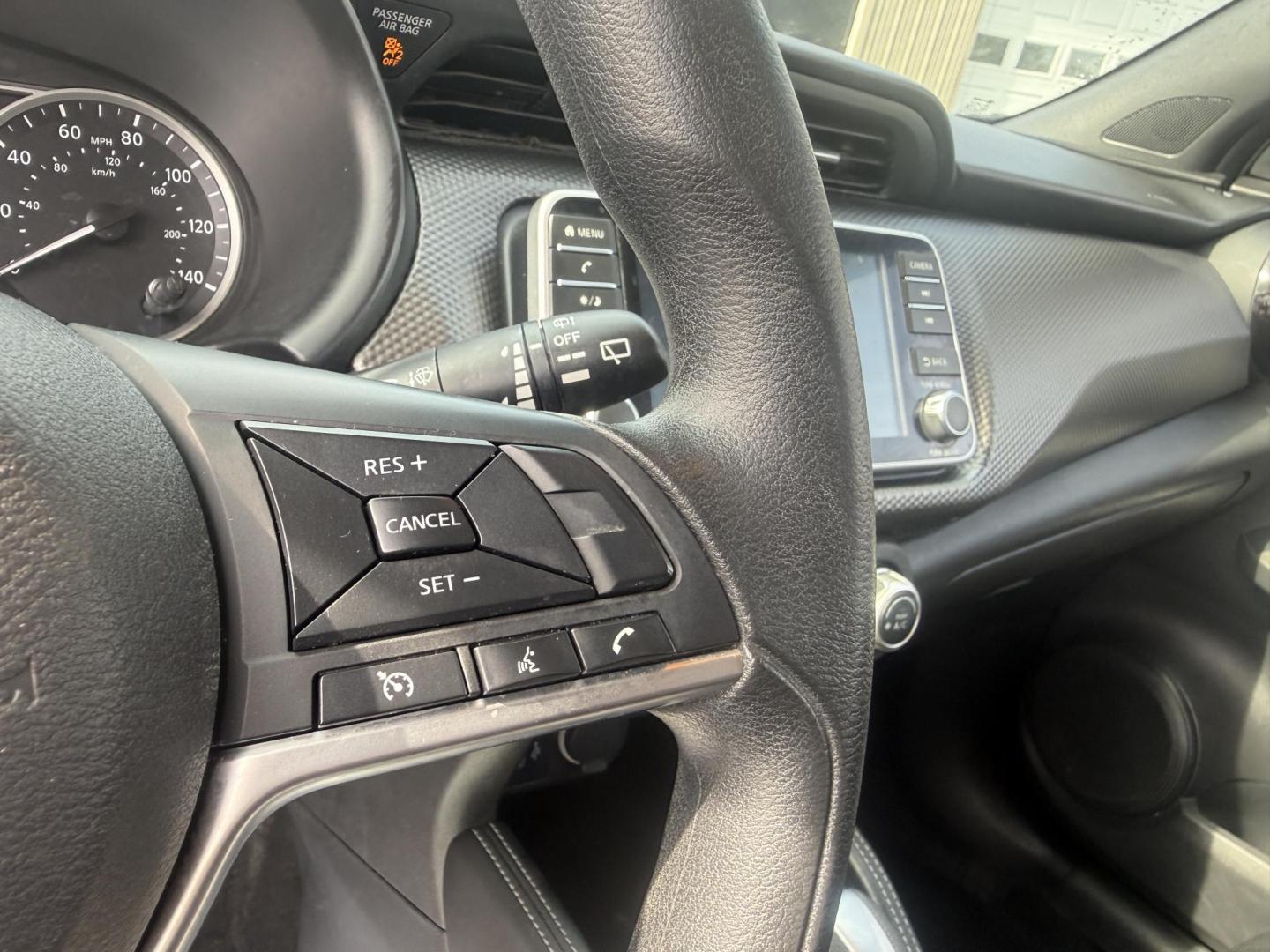 2019 Red /Black Nissan Kicks SV (3N1CP5CU6KL) with an 1.6L I4 engine, Automatic transmission, located at 11115 Chardon Rd. , Chardon, OH, 44024, (440) 214-9705, 41.580246, -81.241943 - 2019 Nissan Kicks SV – Efficient, Stylish, and Packed with Safety Features! This vibrant 2019 Nissan Kicks SV is a fun, fuel-efficient compact crossover that’s perfect for daily driving and easy on the wallet! Powered by a peppy 1.6L I4 engine, it delivers responsive performance while achieving - Photo#11