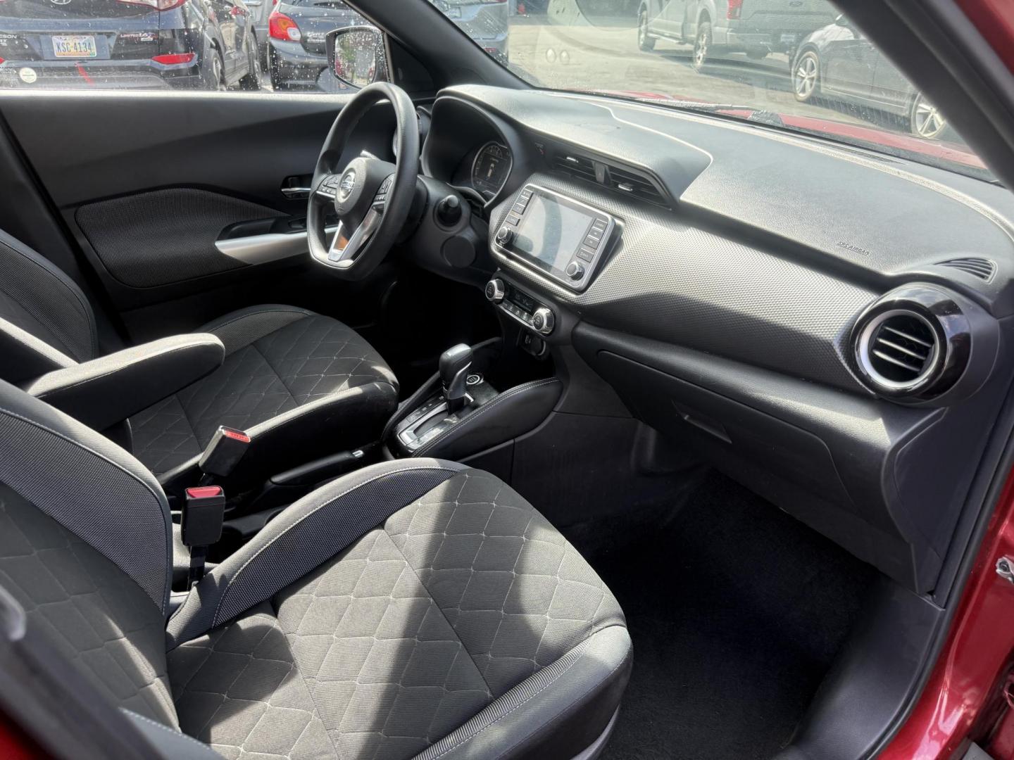 2019 Red /Black Nissan Kicks SV (3N1CP5CU6KL) with an 1.6L I4 engine, Automatic transmission, located at 11115 Chardon Rd. , Chardon, OH, 44024, (440) 214-9705, 41.580246, -81.241943 - 2019 Nissan Kicks SV – Efficient, Stylish, and Packed with Safety Features! This vibrant 2019 Nissan Kicks SV is a fun, fuel-efficient compact crossover that’s perfect for daily driving and easy on the wallet! Powered by a peppy 1.6L I4 engine, it delivers responsive performance while achieving - Photo#31