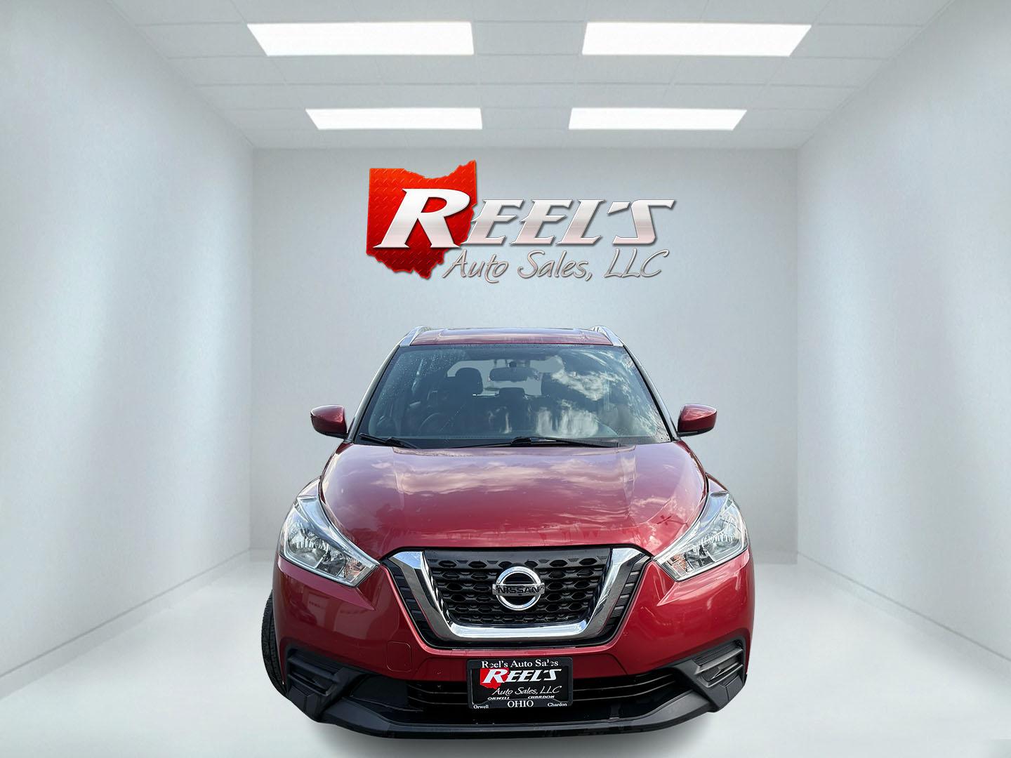 2019 Red /Black Nissan Kicks SV (3N1CP5CU6KL) with an 1.6L I4 engine, Automatic transmission, located at 11115 Chardon Rd. , Chardon, OH, 44024, (440) 214-9705, 41.580246, -81.241943 - 2019 Nissan Kicks SV – Efficient, Stylish, and Packed with Safety Features! This vibrant 2019 Nissan Kicks SV is a fun, fuel-efficient compact crossover that’s perfect for daily driving and easy on the wallet! Powered by a peppy 1.6L I4 engine, it delivers responsive performance while achieving - Photo#1