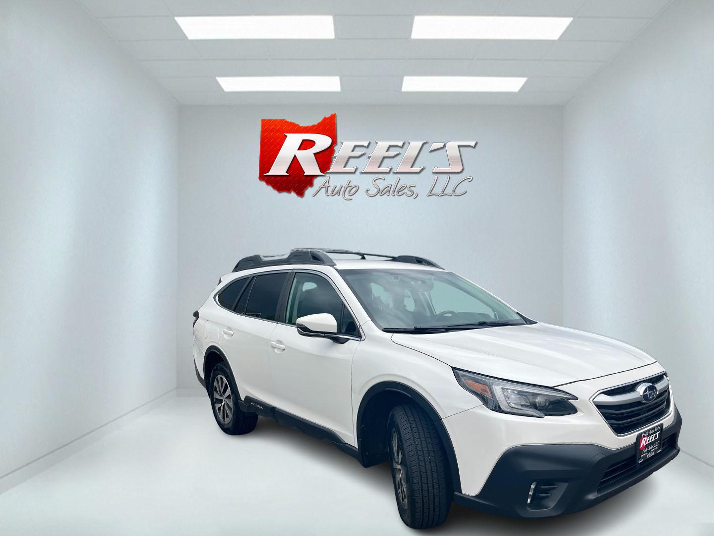 2021 White /Black Subaru Outback Premium (4S4BTACC8M3) with an 2.5L H4 DOHC 16V engine, CVT transmission, located at 11115 Chardon Rd. , Chardon, OH, 44024, (440) 214-9705, 41.580246, -81.241943 - 2021 Subaru Outback Premium AWD – Versatile Adventure Wagon with EyeSight Safety and Excellent Efficiency! This 2021 Subaru Outback Premium AWD is the perfect blend of rugged capability, upscale comfort, and modern technology. Powered by Subaru’s reliable 2.5L H4 engine paired with the legendar - Photo#2