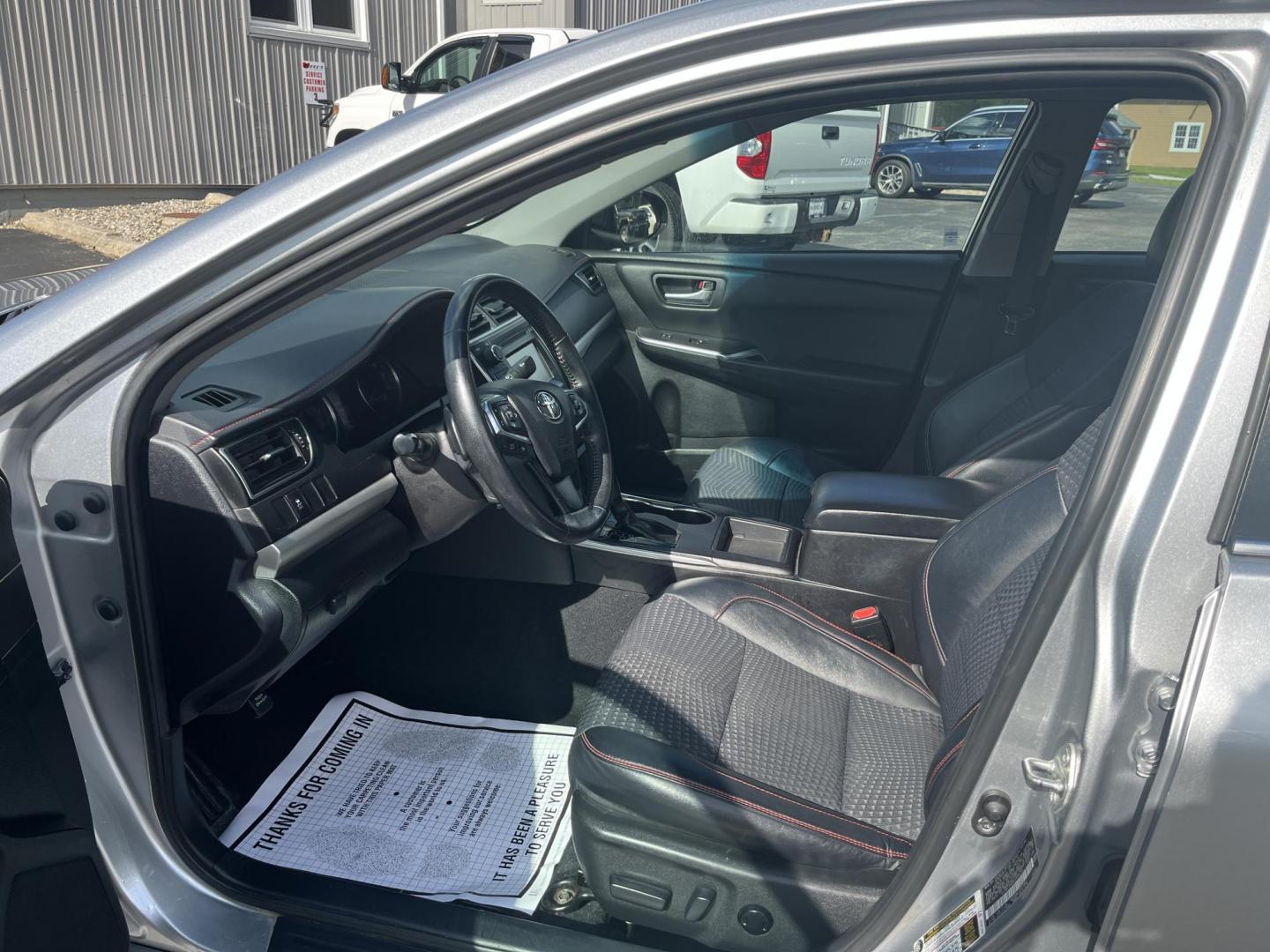 2015 Silver /Black Toyota Camry SE (4T1BF1FK8FU) with an 2.5L I4 DOHC 16V engine, Automatic transmission, located at 11115 Chardon Rd. , Chardon, OH, 44024, (440) 214-9705, 41.580246, -81.241943 - 2015 Toyota Camry SE – Efficient, Reliable, and Well-Equipped Midsize Sedan! This clean 2015 Toyota Camry SE is a fantastic daily driver that combines sporty styling, excellent fuel economy, and Toyota’s legendary reliability. Powered by a smooth 2.5L I4 engine paired with a responsive 6-speed - Photo#18