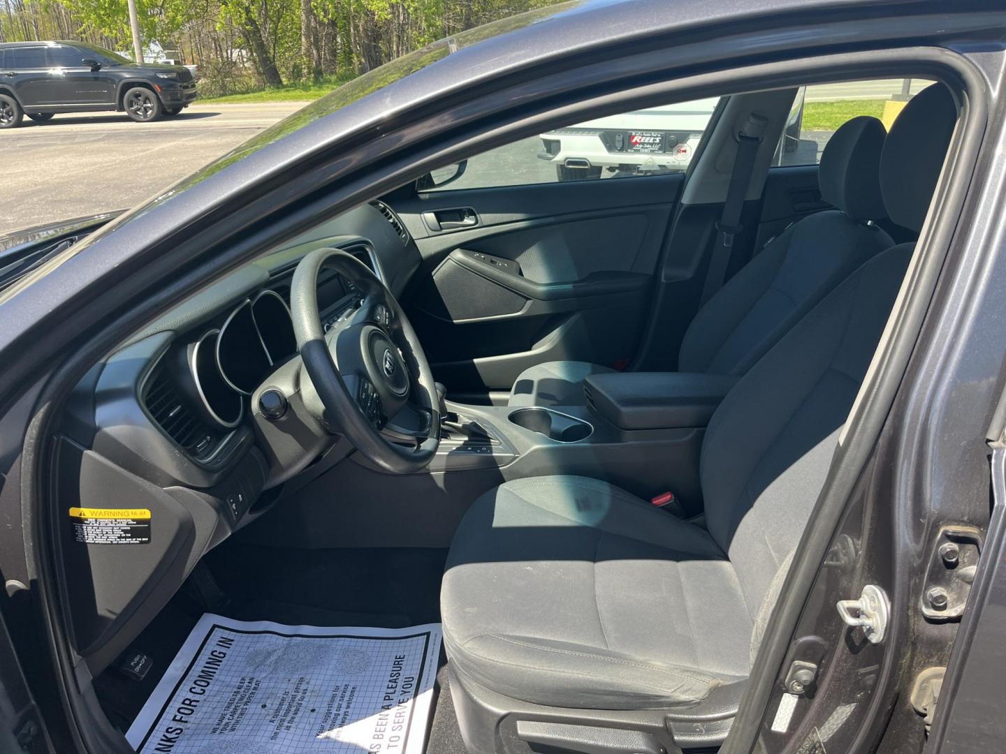 2015 Gray /Black Kia Optima LX (KNAGM4A74F5) with an 2.4L I4 DOHC 16V engine, Automatic transmission, located at 11115 Chardon Rd. , Chardon, OH, 44024, (440) 214-9705, 41.580246, -81.241943 - 2015 Kia Optima LX – Efficient, Reliable, and Feature-Packed Midsize Sedan! This clean 2015 Kia Optima LX is a smart, comfortable sedan that offers excellent value and low ownership costs. Powered by a smooth 2.4L I4 GDI engine paired with a responsive 6-speed automatic transmission, it delivers - Photo#18