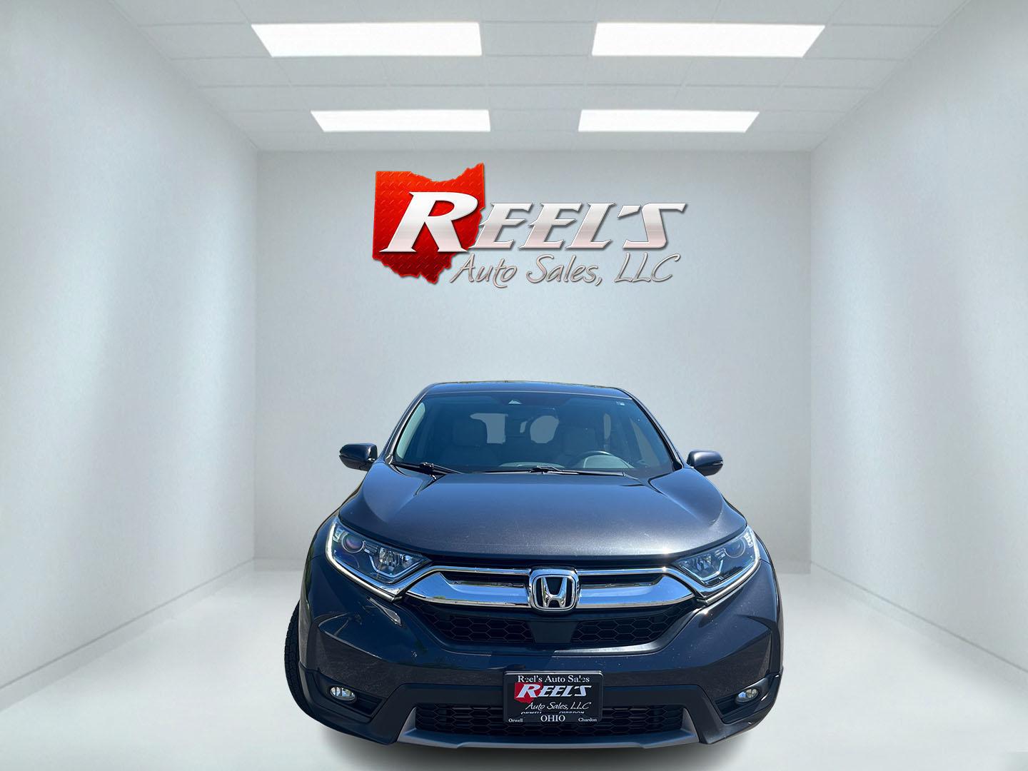 2019 Gray Honda CR-V EX-L AWD (2HKRW2H84KH) with an 1.5L I4 16V DOHC TURBO engine, Automatic transmission, located at 11115 Chardon Rd. , Chardon, OH, 44024, (440) 214-9705, 41.580246, -81.241943 - 2019 Honda CR-V EX-L AWD – Premium Turbo Crossover with Leather, Safety, and Outstanding Efficiency! This 2019 Honda CR-V EX-L AWD is a top-tier compact SUV that delivers luxury comfort, strong performance, and excellent efficiency. Powered by a responsive 1.5L Turbocharged Earth Dreams I4 engine - Photo#1