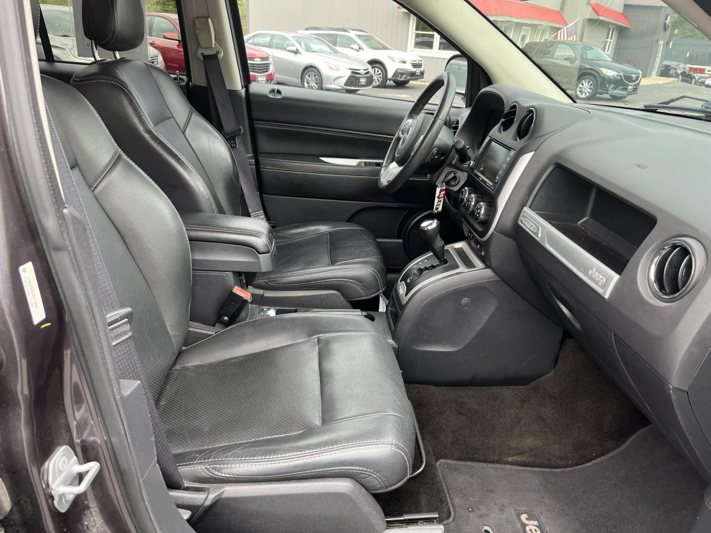 2016 Gray /Black Jeep Compass High Altitude 4WD (1C4NJDEB2GD) with an 2.4L I4 DOHC 16V engine, Automatic transmission, located at 11115 Chardon Rd. , Chardon, OH, 44024, (440) 214-9705, 41.580246, -81.241943 - 2016 Jeep Compass High Altitude 4WD – Premium Leather, Sunroof, and All-Weather Capability! This 2016 Jeep Compass High Altitude 4WD is a sharp, well-equipped compact SUV that offers upscale comfort with real Jeep capability. Powered by a reliable 2.4L I4 engine paired with a smooth 6-speed autom - Photo#32