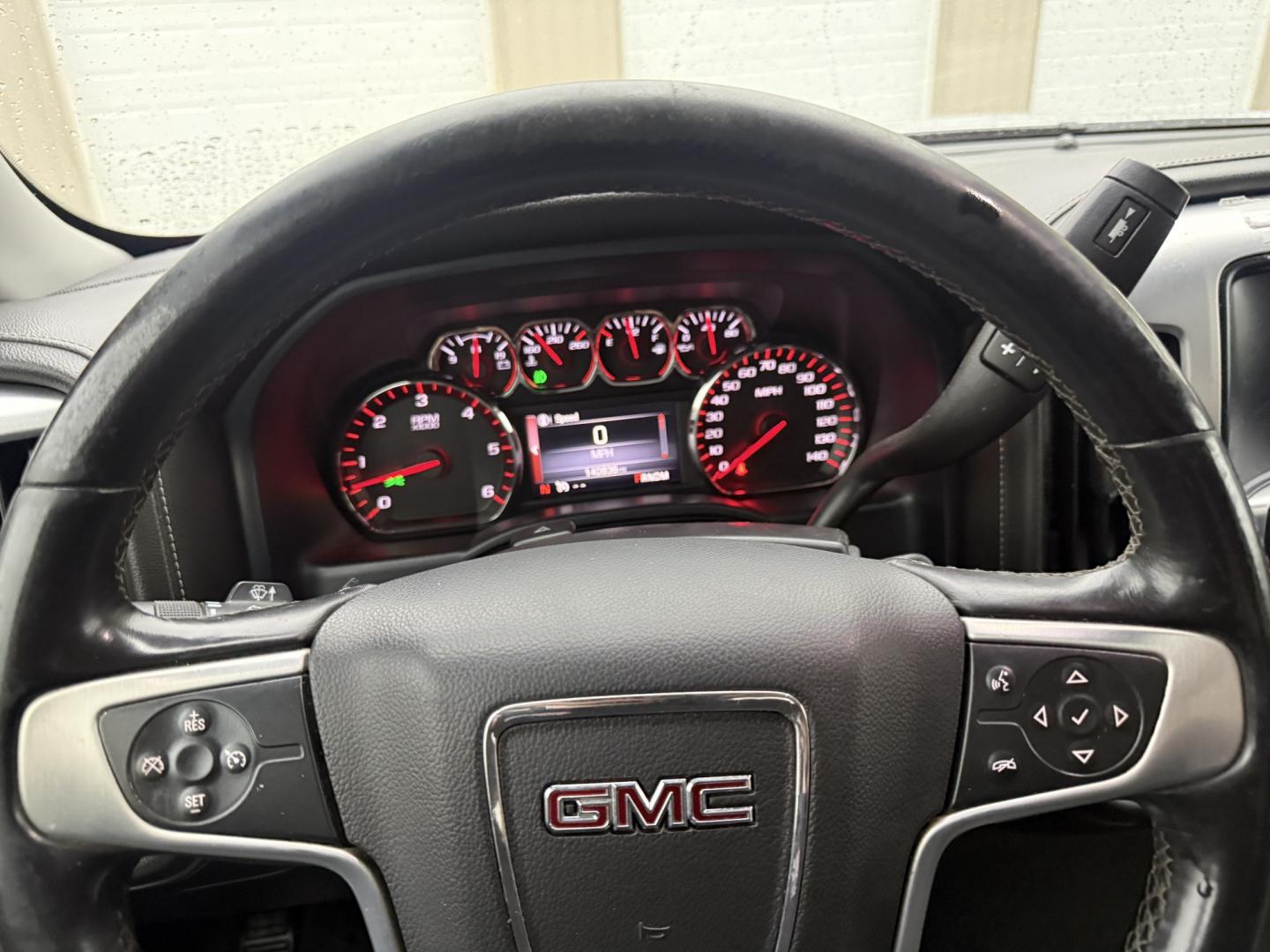 2015 Silver /Black GMC Sierra 1500 SLE Crew Cab Short Box 4WD (3GTU2UEC4FG) with an 5.3L V8 OHV 16V engine, Automatic transmission, located at 547 E. Main St., Orwell, OH, 44076, (440) 437-5893, 41.535435, -80.847855- Photo#13