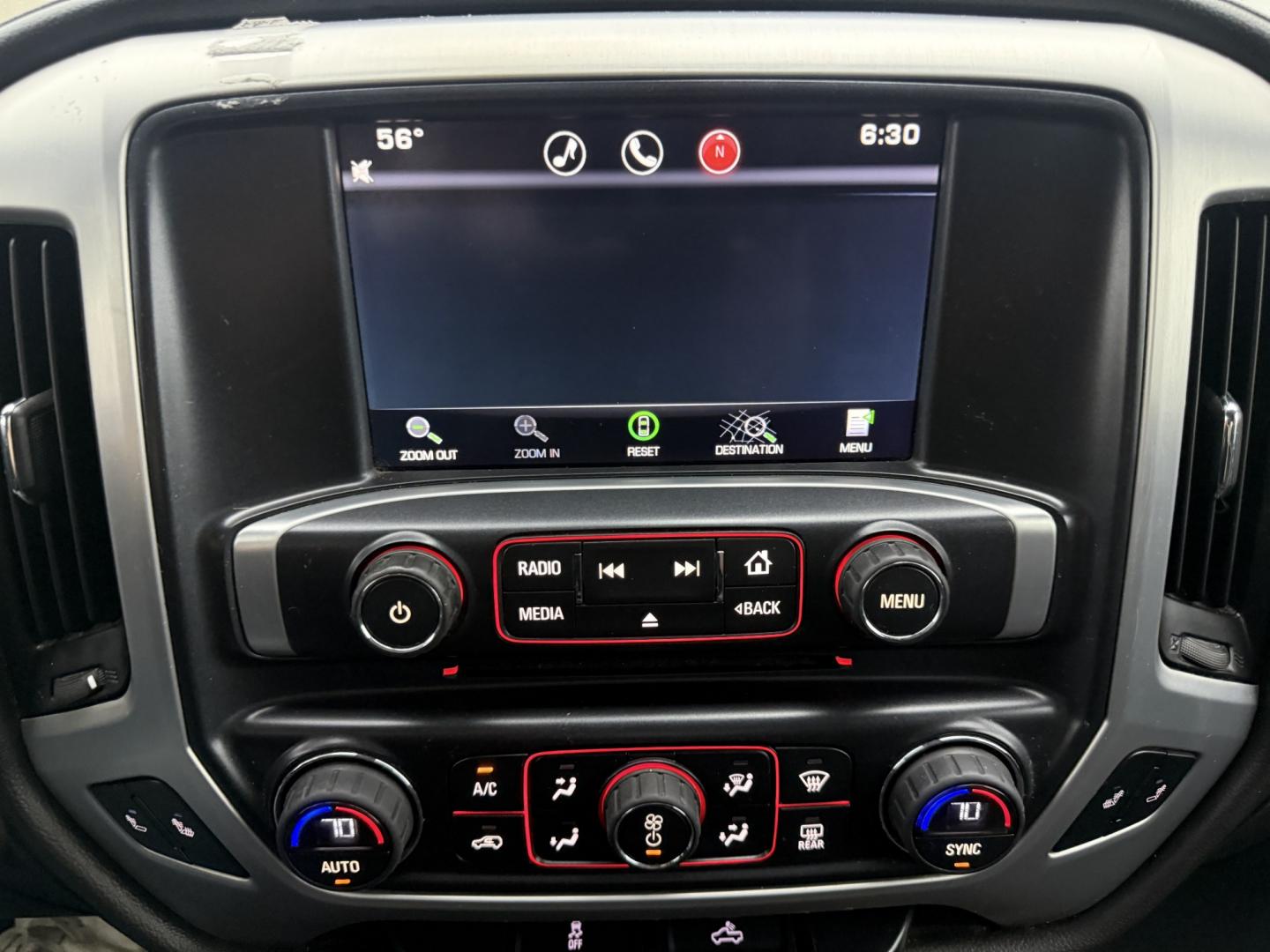 2015 Silver /Black GMC Sierra 1500 SLE Crew Cab Short Box 4WD (3GTU2UEC4FG) with an 5.3L V8 OHV 16V engine, Automatic transmission, located at 547 E. Main St., Orwell, OH, 44076, (440) 437-5893, 41.535435, -80.847855- Photo#15