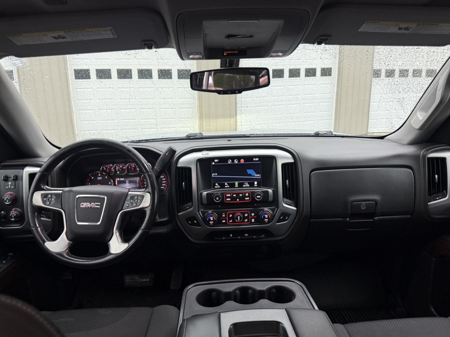 2015 Silver /Black GMC Sierra 1500 SLE Crew Cab Short Box 4WD (3GTU2UEC4FG) with an 5.3L V8 OHV 16V engine, Automatic transmission, located at 547 E. Main St., Orwell, OH, 44076, (440) 437-5893, 41.535435, -80.847855- Photo#23