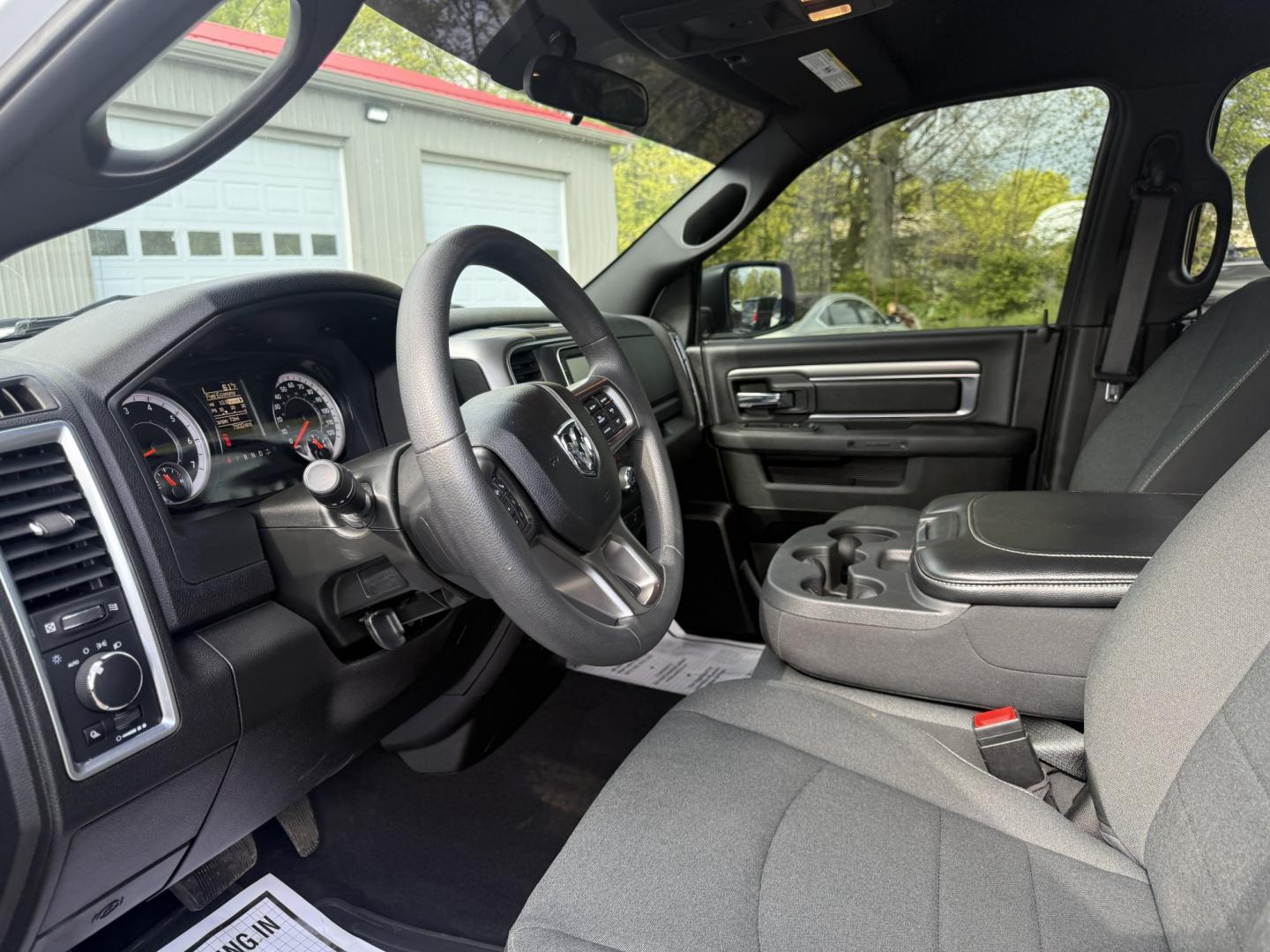 2021 White /Black RAM 1500 Classic Warlock Quad Cab 4WD (1C6RR7GT7MS) with an 5.7L V8 OHV 16V engine, Automatic transmission, located at 547 E. Main St., Orwell, OH, 44076, (440) 437-5893, 41.535435, -80.847855 - 2021 Ram 1500 Classic Warlock Quad Cab 4WD – Factory Lifted HEMI Truck with Fresh Service and Aggressive Styling! This 2021 Ram 1500 Classic Warlock Quad Cab 4WD is a tough, standout truck with factory lift and recent service work. Powered by the legendary 5.7L HEMI V8 engine paired with an 8-spe - Photo#15