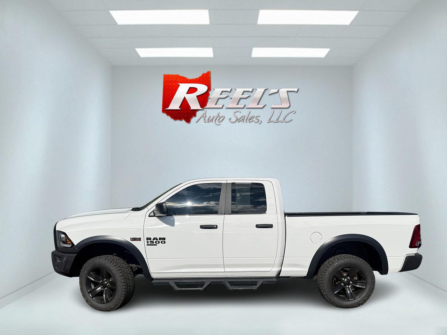 2021 White /Black RAM 1500 Classic Warlock Quad Cab 4WD (1C6RR7GT7MS) with an 5.7L V8 OHV 16V engine, Automatic transmission, located at 547 E. Main St., Orwell, OH, 44076, (440) 437-5893, 41.535435, -80.847855 - 2021 Ram 1500 Classic Warlock Quad Cab 4WD – Factory Lifted HEMI Truck with Fresh Service and Aggressive Styling! This 2021 Ram 1500 Classic Warlock Quad Cab 4WD is a tough, standout truck with factory lift and recent service work. Powered by the legendary 5.7L HEMI V8 engine paired with an 8-spe - Photo#26