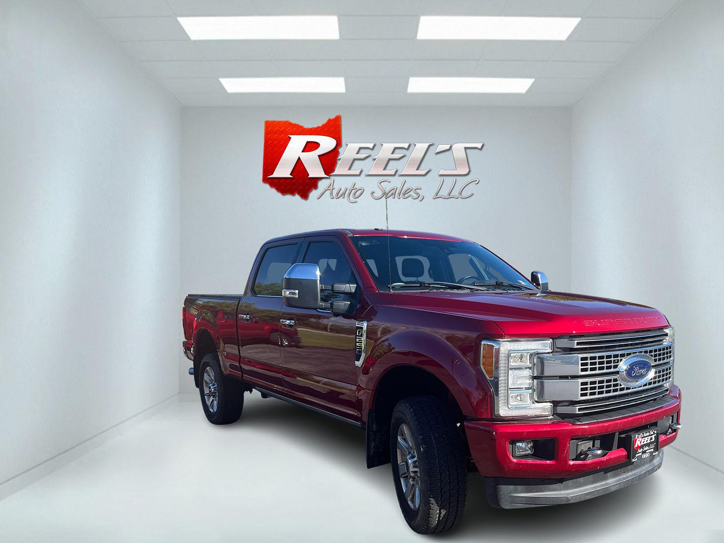 2017 Red /Black Ford F-250 SD Platinum Crew Cab 4WD (1FT7W2B65HE) with an 6.2L V8 OHV 16V engine, Automatic transmission, located at 11115 Chardon Rd. , Chardon, OH, 44024, (440) 214-9705, 41.580246, -81.241943 - 2017 Ford F-250 Super Duty Platinum Crew Cab 4WD – Loaded Luxury Heavy-Duty Truck with Massive Towing Power! This 2017 Ford F-250 Super Duty Platinum Crew Cab 4WD is a top-of-the-line heavy-duty truck that combines western luxury with serious work capability. Powered by the strong 6.2L V8 engine - Photo#2