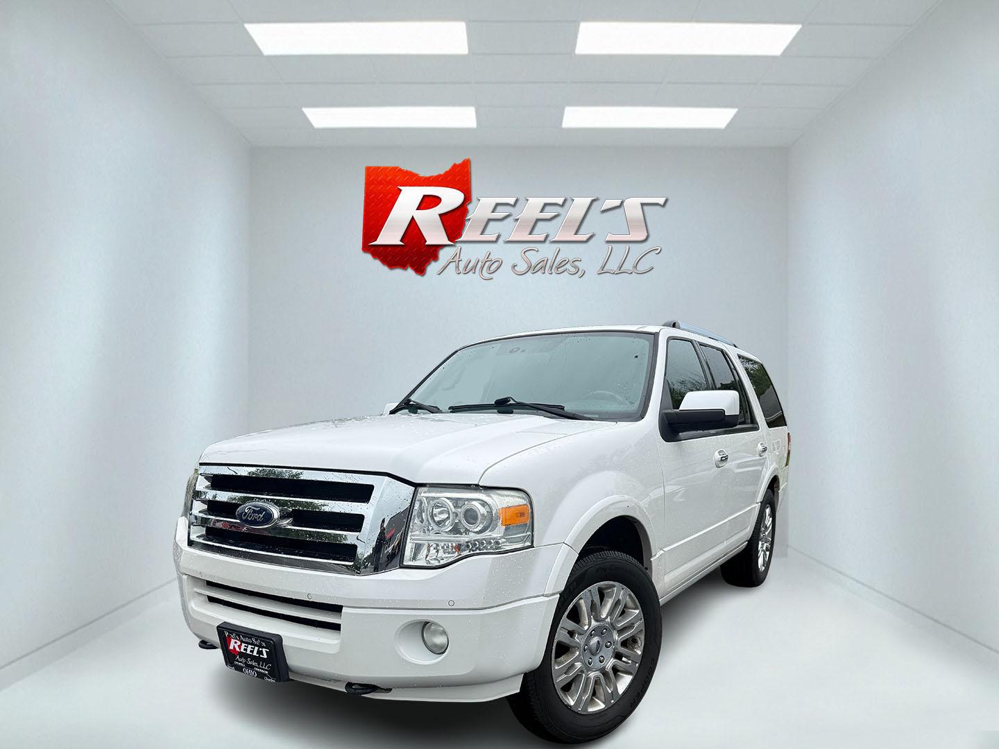 2013 White /Black Ford Expedition Limited 4WD (1FMJU2A55DE) with an 5.4L V8 SOHC 16V FFV engine, Automatic transmission, located at 547 E. Main St., Orwell, OH, 44076, (440) 437-5893, 41.535435, -80.847855 - 2013 Ford Expedition Limited 4WD – Full-Size Luxury SUV with Massive Towing Power and Premium Features! This 2013 Ford Expedition Limited 4WD is a loaded, commanding full-size SUV that offers serious capability and upscale comfort for the whole family. Powered by the strong 5.4L Triton V8 engine- Photo#0