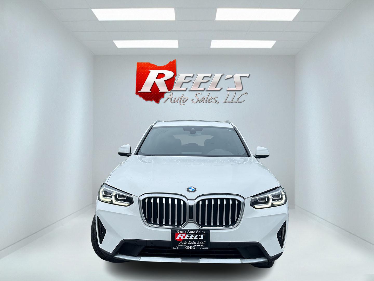 2022 White /Black BMW X3 xDrive30i (5UX53DP02N9) with an 2.0L I4 DOHC 16V Turbo engine, Automatic transmission, located at 11115 Chardon Rd. , Chardon, OH, 44024, (440) 214-9705, 41.580246, -81.241943 - 2022 BMW X3 xDrive30i – Premium Compact Luxury SUV with Turbo Power and Alpine White Style! This 2022 BMW X3 xDrive30i is a refined and sporty luxury crossover that offers the perfect balance of performance, comfort, and versatility. Powered by a responsive 2.0L Turbocharged I4 engine paired with - Photo#1