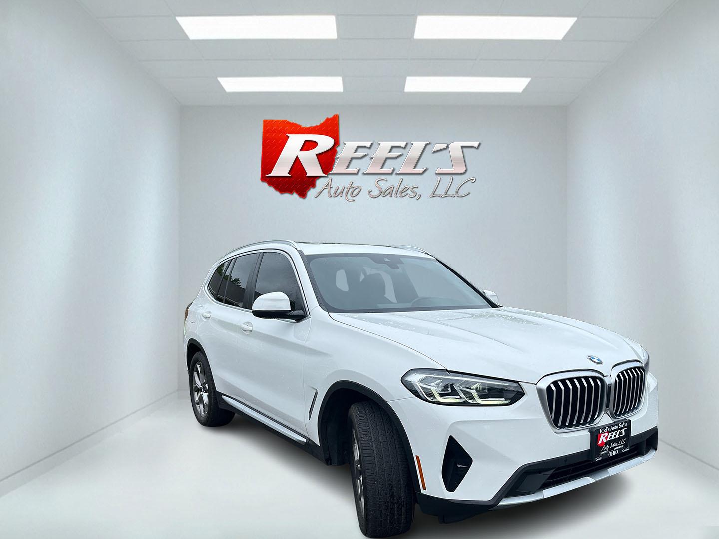 2022 White /Black BMW X3 xDrive30i (5UX53DP02N9) with an 2.0L I4 DOHC 16V Turbo engine, Automatic transmission, located at 11115 Chardon Rd. , Chardon, OH, 44024, (440) 214-9705, 41.580246, -81.241943 - 2022 BMW X3 xDrive30i – Premium Compact Luxury SUV with Turbo Power and Alpine White Style! This 2022 BMW X3 xDrive30i is a refined and sporty luxury crossover that offers the perfect balance of performance, comfort, and versatility. Powered by a responsive 2.0L Turbocharged I4 engine paired with - Photo#2