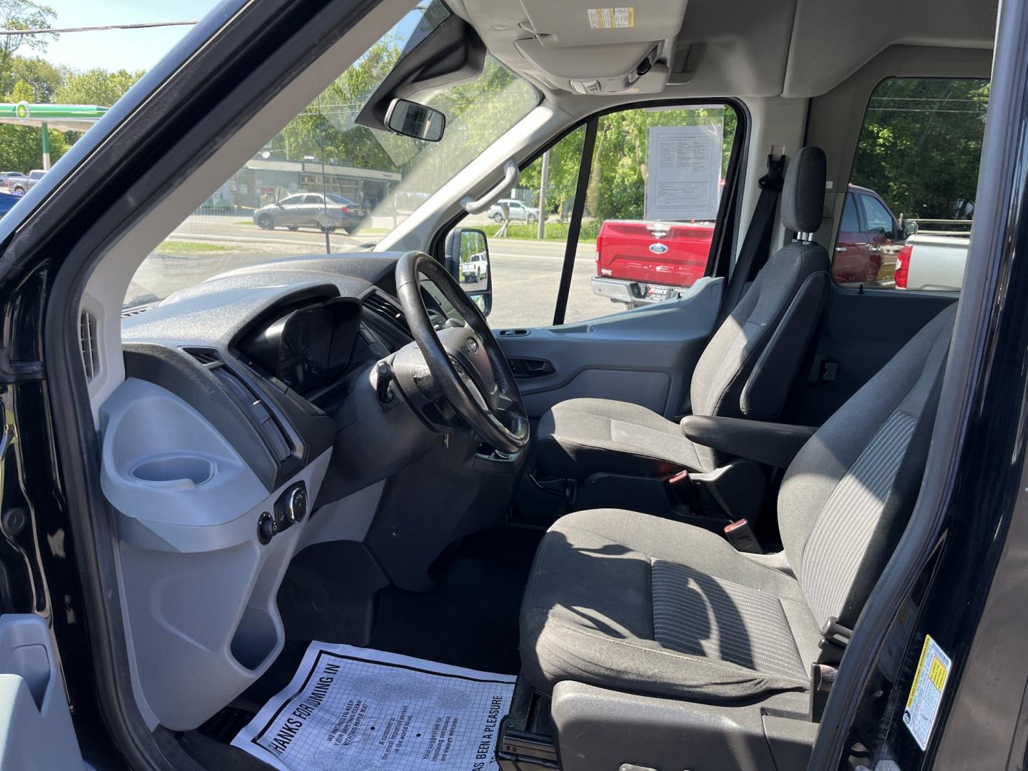 2018 Black /Black Ford Transit 350 Wagon Med. Roof XLT w/Sliding Pass. 148-in. WB (1FBAX2CG5JK) with an 3.5L V6 DOHC 24V TWIN TURBO engine, Automatic transmission, located at 11115 Chardon Rd. , Chardon, OH, 44024, (440) 214-9705, 41.580246, -81.241943 - 2018 Ford Transit 350 Medium Roof Passenger Van – 15-Passenger Capacity with Twin-Turbo Power and Modern Upgrades! This 2018 Ford Transit 350 Medium Roof is a versatile and capable 15-passenger van that’s perfect for large families, church groups, shuttling, or business use. Powered by the stron - Photo#16