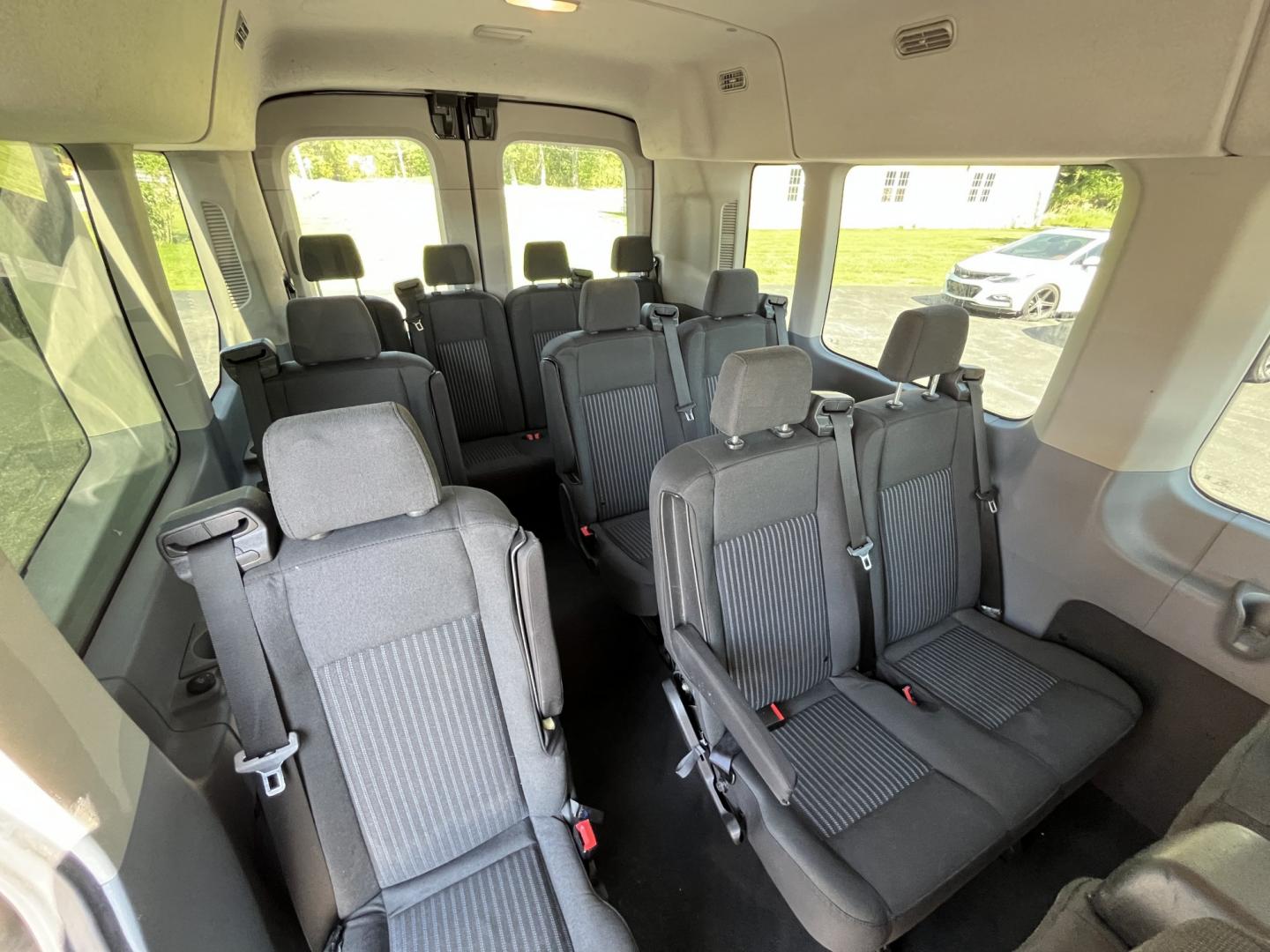2018 Black /Black Ford Transit 350 Wagon Med. Roof XLT w/Sliding Pass. 148-in. WB (1FBAX2CG5JK) with an 3.5L V6 DOHC 24V TWIN TURBO engine, Automatic transmission, located at 11115 Chardon Rd. , Chardon, OH, 44024, (440) 214-9705, 41.580246, -81.241943 - 2018 Ford Transit 350 Medium Roof Passenger Van – 15-Passenger Capacity with Twin-Turbo Power and Modern Upgrades! This 2018 Ford Transit 350 Medium Roof is a versatile and capable 15-passenger van that’s perfect for large families, church groups, shuttling, or business use. Powered by the stron - Photo#29