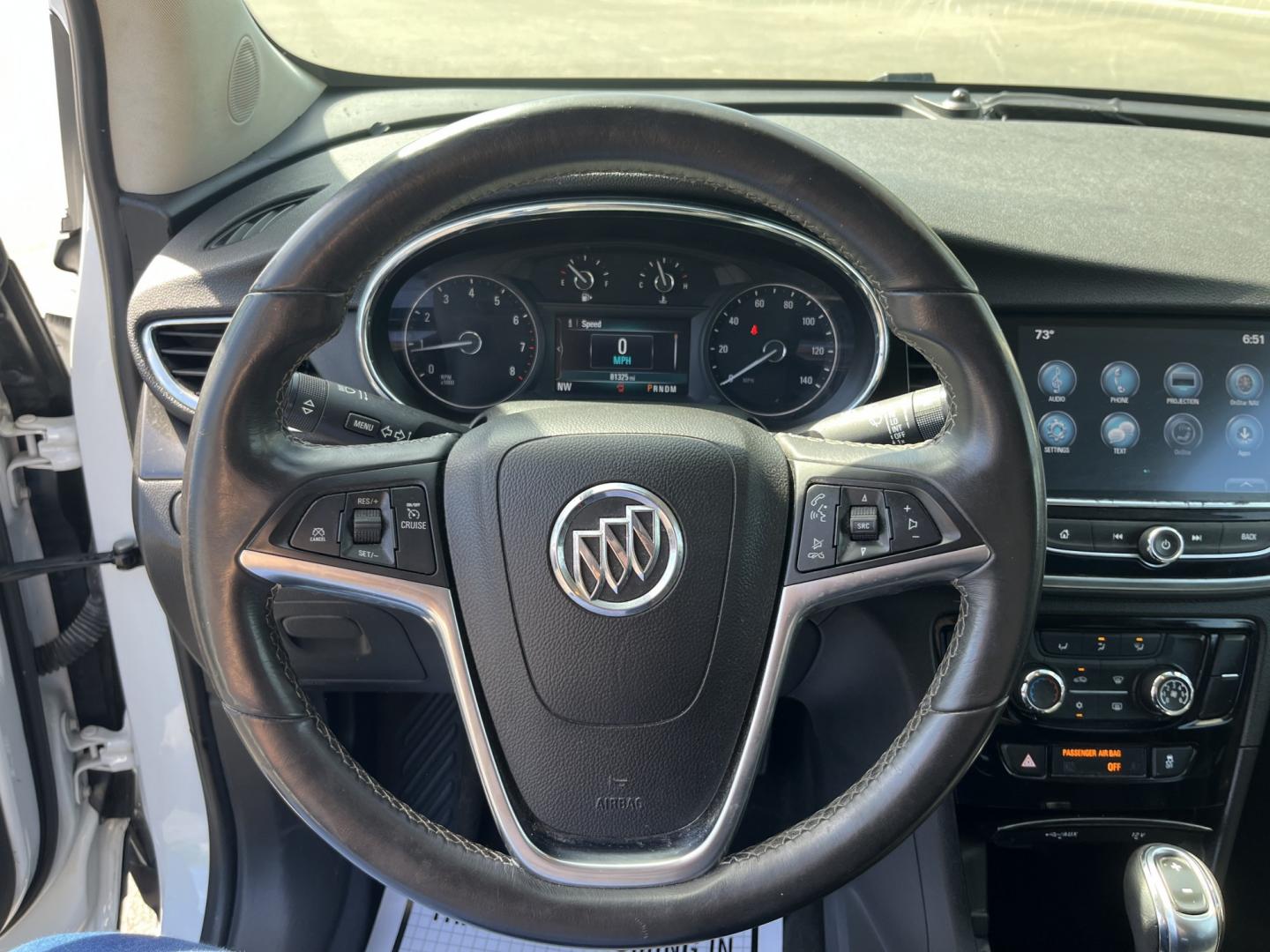 2017 White /Black Buick Encore Preferred FWD (KL4CJASB1HB) with an 1.4L I4 DOHC 16V TURBO engine, Automatic transmission, located at 547 E. Main St., Orwell, OH, 44076, (440) 437-5893, 41.535435, -80.847855 - 2017 Buick Encore Preferred FWD – Efficient Turbo Luxury in Summit White! This sharp 2017 Buick Encore Preferred FWD is a premium compact crossover that offers upscale comfort and excellent fuel efficiency. Powered by a peppy 1.4L Turbocharged EcoTec I4 engine paired with a smooth 6-speed automat - Photo#19
