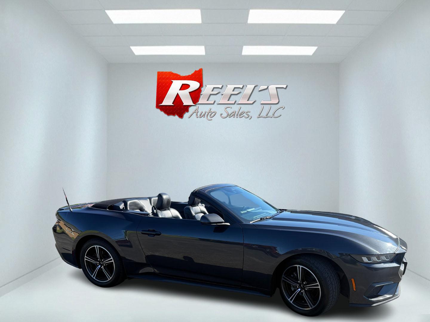 2024 Gray /Black Ford Mustang EcoBoost Premium Convertible (1FAGP8UH6R5) with an 2.3L I4 DOHC 16V Turbo 310 HP engine, Automatic transmission, located at 11115 Chardon Rd. , Chardon, OH, 44024, (440) 214-9705, 41.580246, -81.241943 - 2024 Ford Mustang Convertible Premium – Turbocharged Power, Open-Air Thrills, and Premium Luxury! This 2024 Ford Mustang Convertible Premium delivers the perfect mix of exhilarating performance and refined comfort in a stunning drop-top package. Powered by a responsive 2.3L I4 Turbocharged EcoBoo - Photo#3