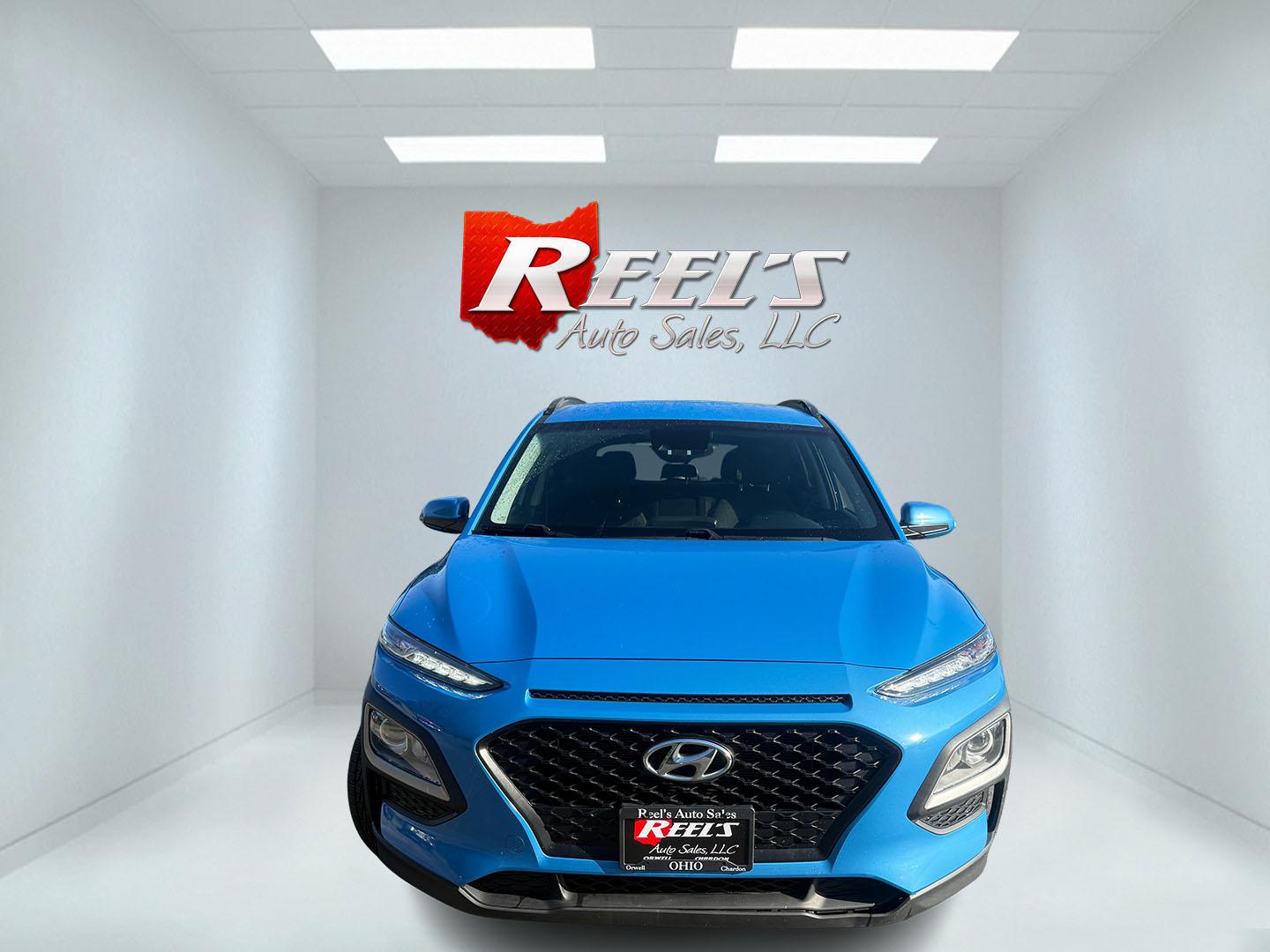 2020 Blue /Black Hyundai Kona SEL AWD (KM8K2CAA7LU) with an 2.0L I4 DOHC 16V engine, Automatic transmission, located at 547 E. Main St., Orwell, OH, 44076, (440) 437-5893, 41.535435, -80.847855 - 2020 Hyundai Kona SEL AWD – Stylish Compact Crossover with Strong Safety Features and All-Weather Capability! This sharp 2020 Hyundai Kona SEL AWD is a fun-to-drive compact crossover that offers great efficiency, modern safety technology, and confident all-weather performance. Powered by a reliab - Photo#1