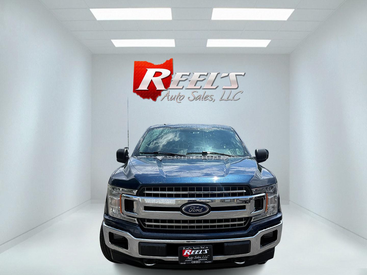 2018 Blue /Gray Ford F-150 XLT SuperCrew 5.5-ft. 4WD (1FTEW1E53JF) with an 5.0L V8 OHV 32V engine, Automatic transmission, located at 547 E. Main St., Orwell, OH, 44076, (440) 437-5893, 41.535435, -80.847855 - 2018 Ford F-150 XLT Crew Cab – Coyote V8 Power with Strong Towing and Extended-Range Fuel Tank! This clean 2018 Ford F-150 XLT Crew Cab is a capable and practical full-size truck that’s ready for work or weekend adventures. Powered by Ford’s legendary 5.0L Coyote V8 engine with flex fuel capa- Photo#1