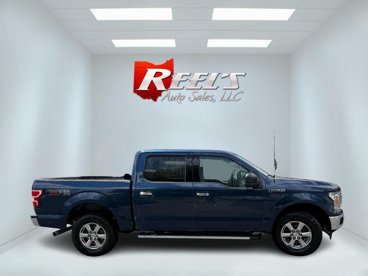 2018 Blue /Gray Ford F-150 XLT SuperCrew 5.5-ft. 4WD (1FTEW1E53JF) with an 5.0L V8 OHV 32V engine, Automatic transmission, located at 547 E. Main St., Orwell, OH, 44076, (440) 437-5893, 41.535435, -80.847855 - 2018 Ford F-150 XLT Crew Cab – Coyote V8 Power with Strong Towing and Extended-Range Fuel Tank! This clean 2018 Ford F-150 XLT Crew Cab is a capable and practical full-size truck that’s ready for work or weekend adventures. Powered by Ford’s legendary 5.0L Coyote V8 engine with flex fuel capa- Photo#24