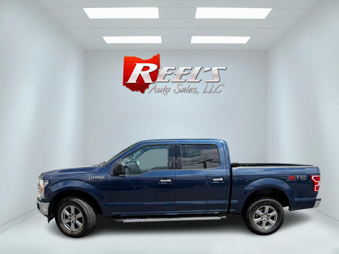 2018 Blue /Gray Ford F-150 XLT SuperCrew 5.5-ft. 4WD (1FTEW1E53JF) with an 5.0L V8 OHV 32V engine, Automatic transmission, located at 547 E. Main St., Orwell, OH, 44076, (440) 437-5893, 41.535435, -80.847855 - 2018 Ford F-150 XLT Crew Cab – Coyote V8 Power with Strong Towing and Extended-Range Fuel Tank! This clean 2018 Ford F-150 XLT Crew Cab is a capable and practical full-size truck that’s ready for work or weekend adventures. Powered by Ford’s legendary 5.0L Coyote V8 engine with flex fuel capa- Photo#31