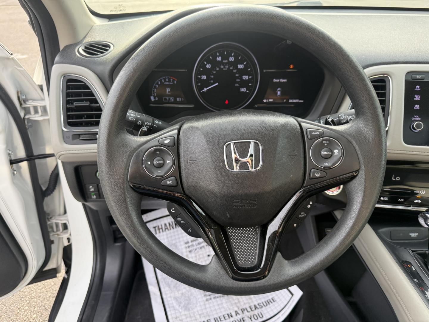 2019 White /Gray Honda HR-V EX AWD (3CZRU6H54KM) with an 1.8L I4 DOHC 16V engine, Automatic transmission, located at 11115 Chardon Rd. , Chardon, OH, 44024, (440) 214-9705, 41.580246, -81.241943 - 2019 Honda HR-V EX AWD – Efficient, Well-Equipped Compact Crossover with Fresh Tires and Strong Safety Features! This clean 2019 Honda HR-V EX AWD is a smart, versatile crossover that offers excellent fuel economy, modern safety technology, and everyday practicality. Powered by a reliable 1.8L I4- Photo#12
