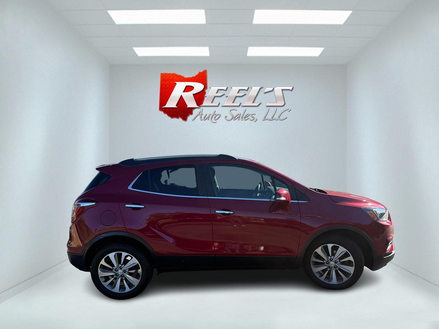 2017 Red /Black Buick Encore Essence FWD (KL4CJCSBXHB) with an 1.4L I4 DOHC 16V TURBO engine, Automatic transmission, located at 11115 Chardon Rd. , Chardon, OH, 44024, (440) 214-9705, 41.580246, -81.241943 - 2017 Buick Encore Essence FWD – Premium Compact Luxury with Leather, Heated Steering Wheel, and Excellent Efficiency! This sharp 2017 Buick Encore Essence FWD is a well-equipped upscale crossover that delivers a quiet, comfortable ride with modern features and strong fuel economy. Powered by a pe- Photo#25